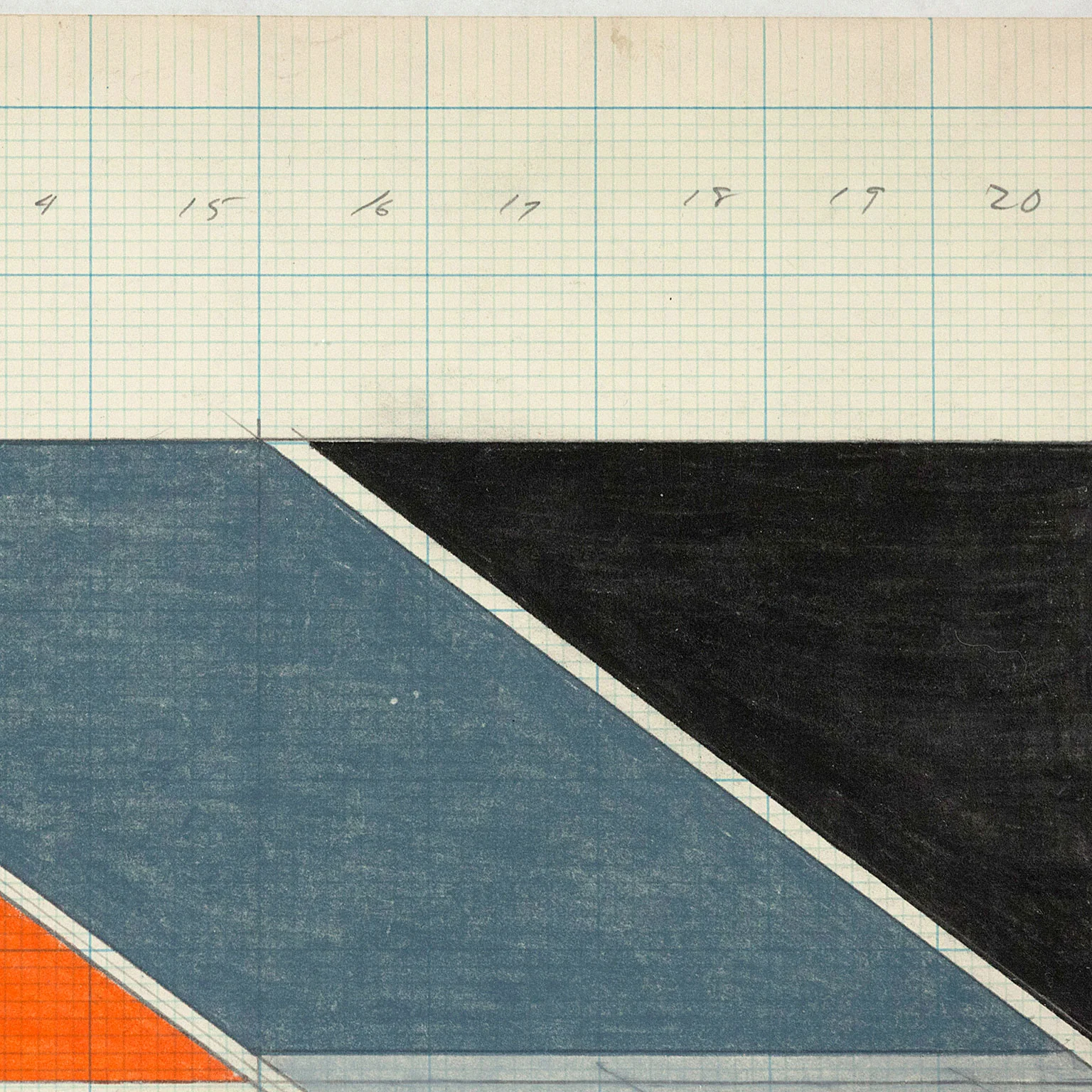 LARRY ZOX "EDMONTON" DRAWING, 1965 - Image 12