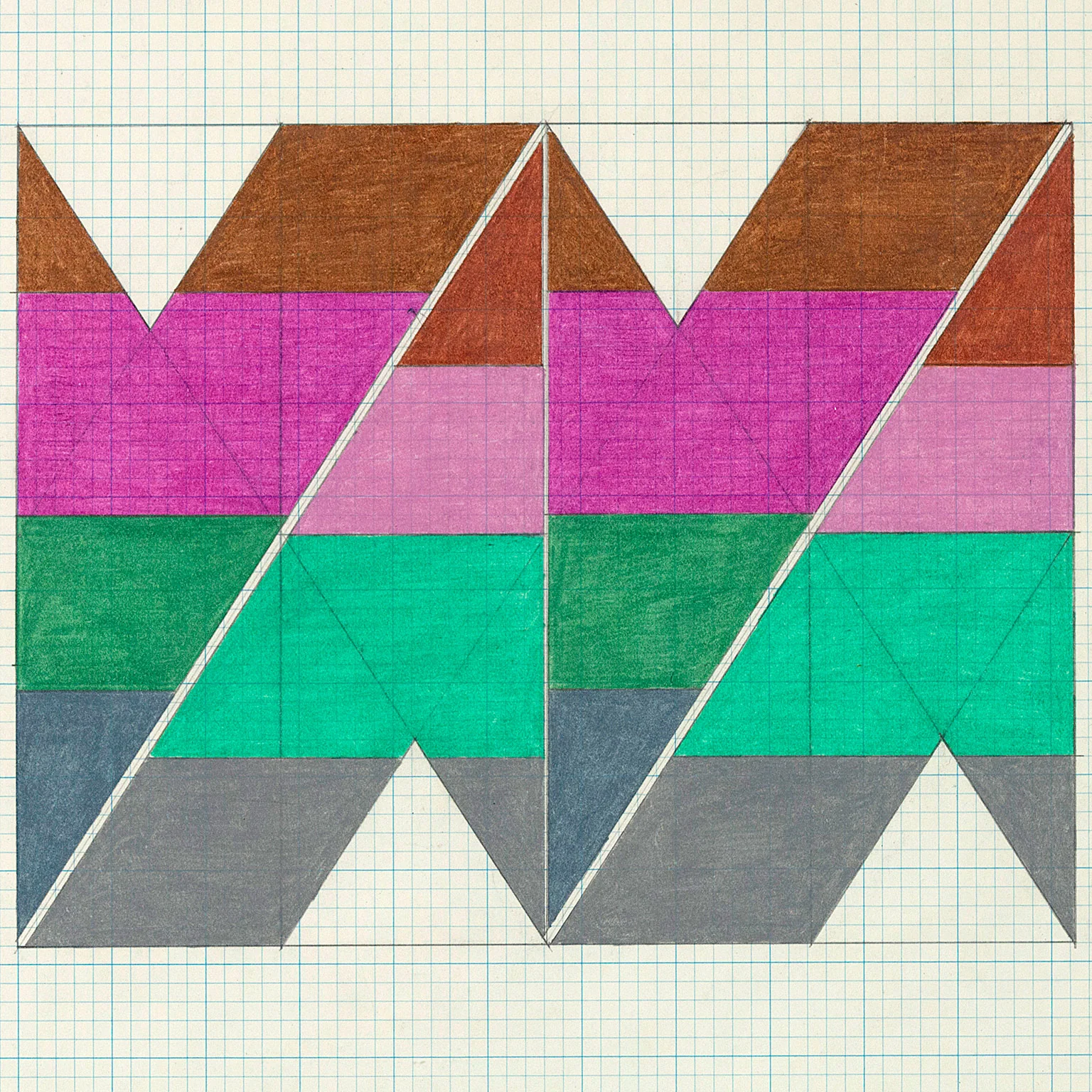 LARRY ZOX "META CENTER" DRAWING, 1965 - Image 10