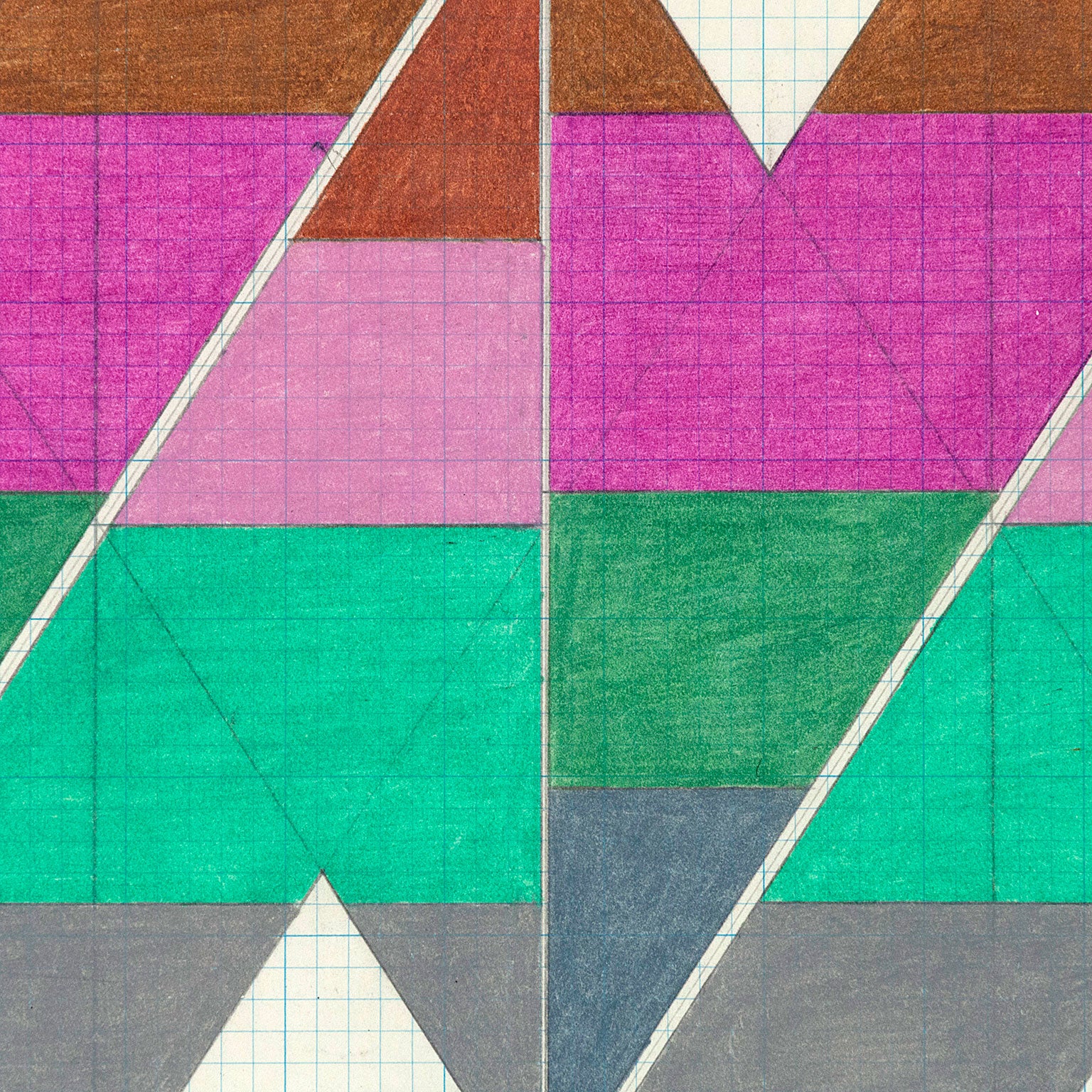 LARRY ZOX "META CENTER" DRAWING, 1965 - Image 5