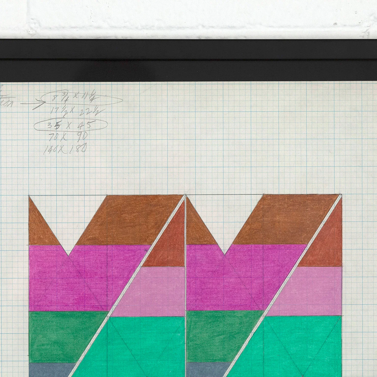 LARRY ZOX "META CENTER" DRAWING, 1965 - Image 8