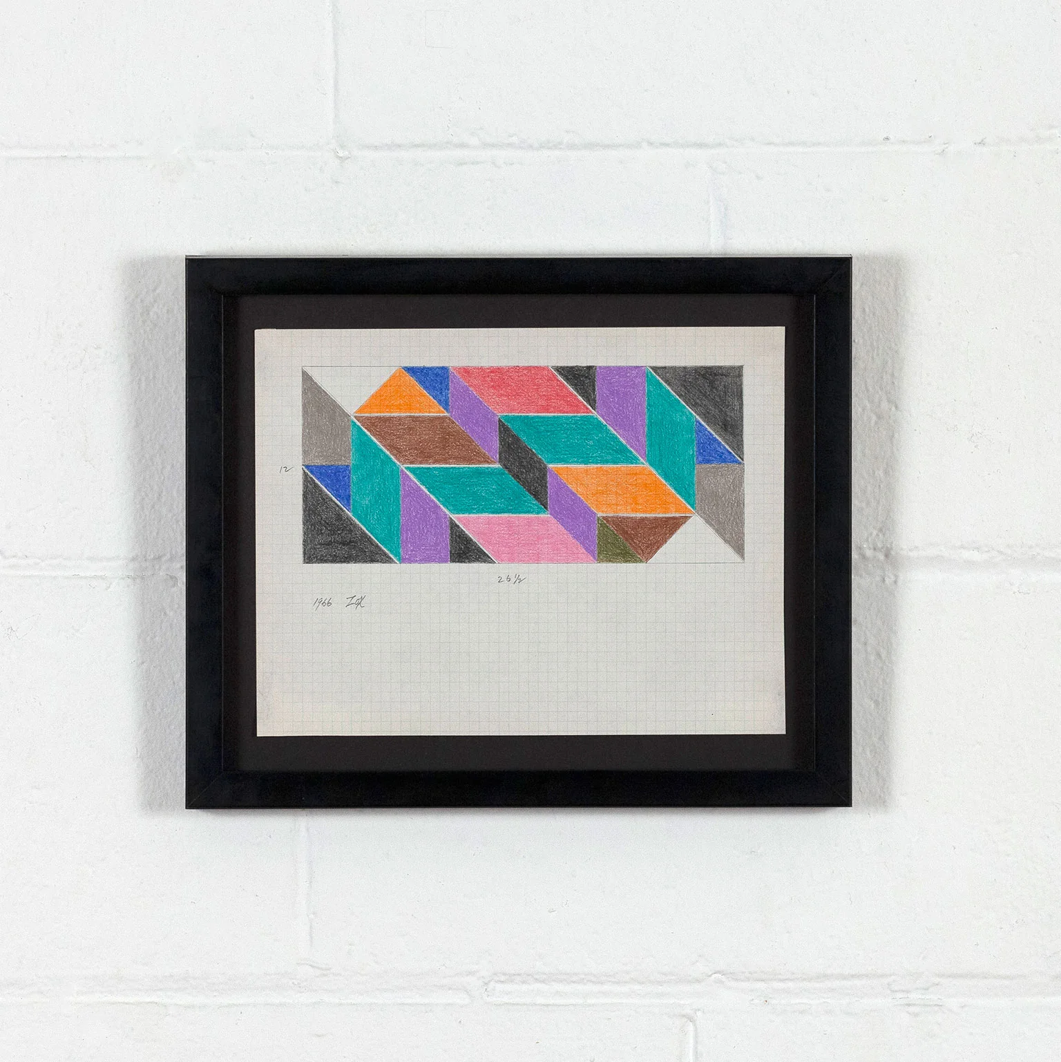 LARRY ZOX "MOSAIC" DRAWING, 1966 - Image 11