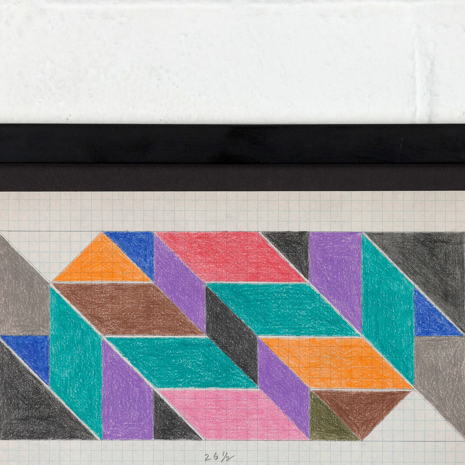 LARRY ZOX "MOSAIC" DRAWING, 1966 - Image 6