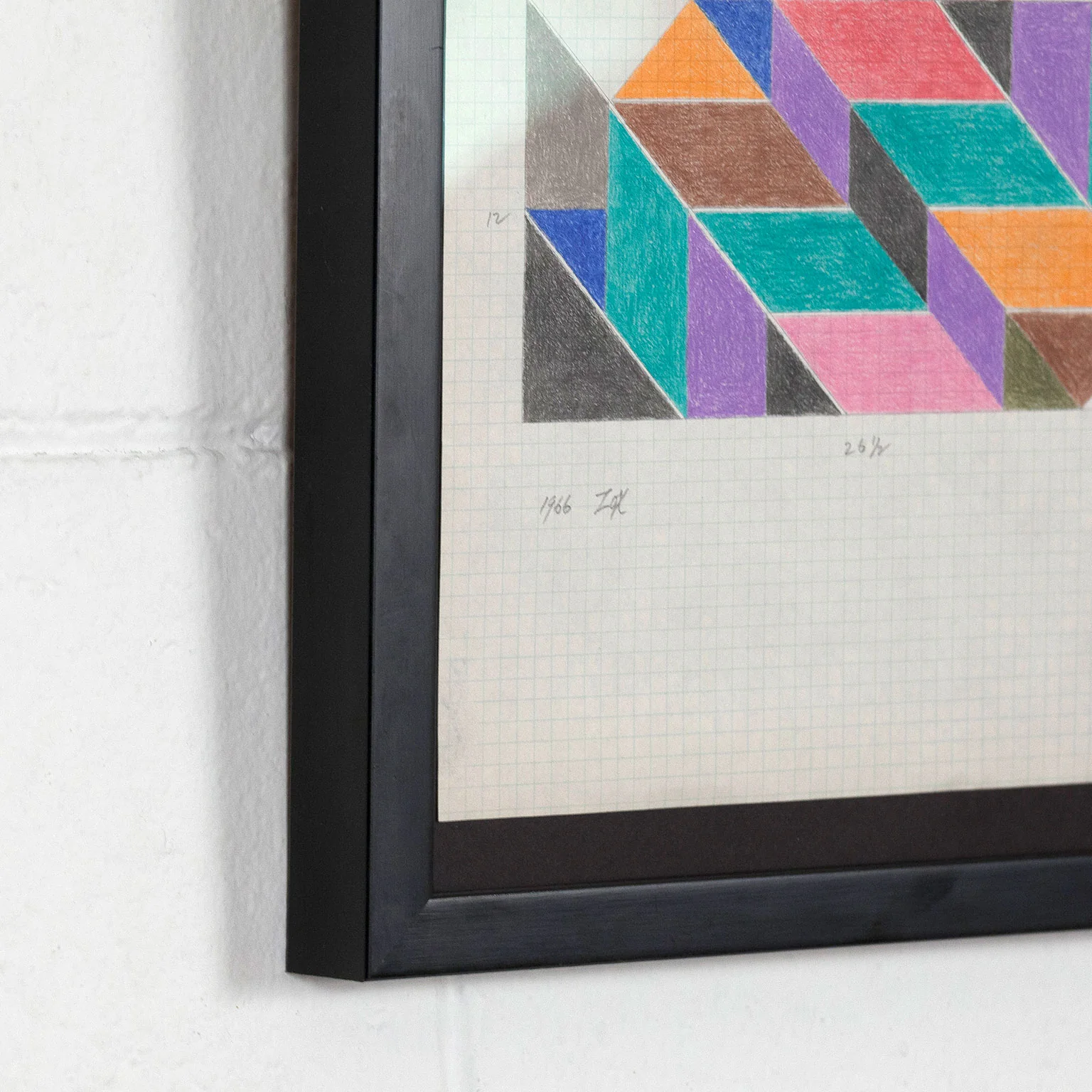 LARRY ZOX "MOSAIC" DRAWING, 1966 - Image 7