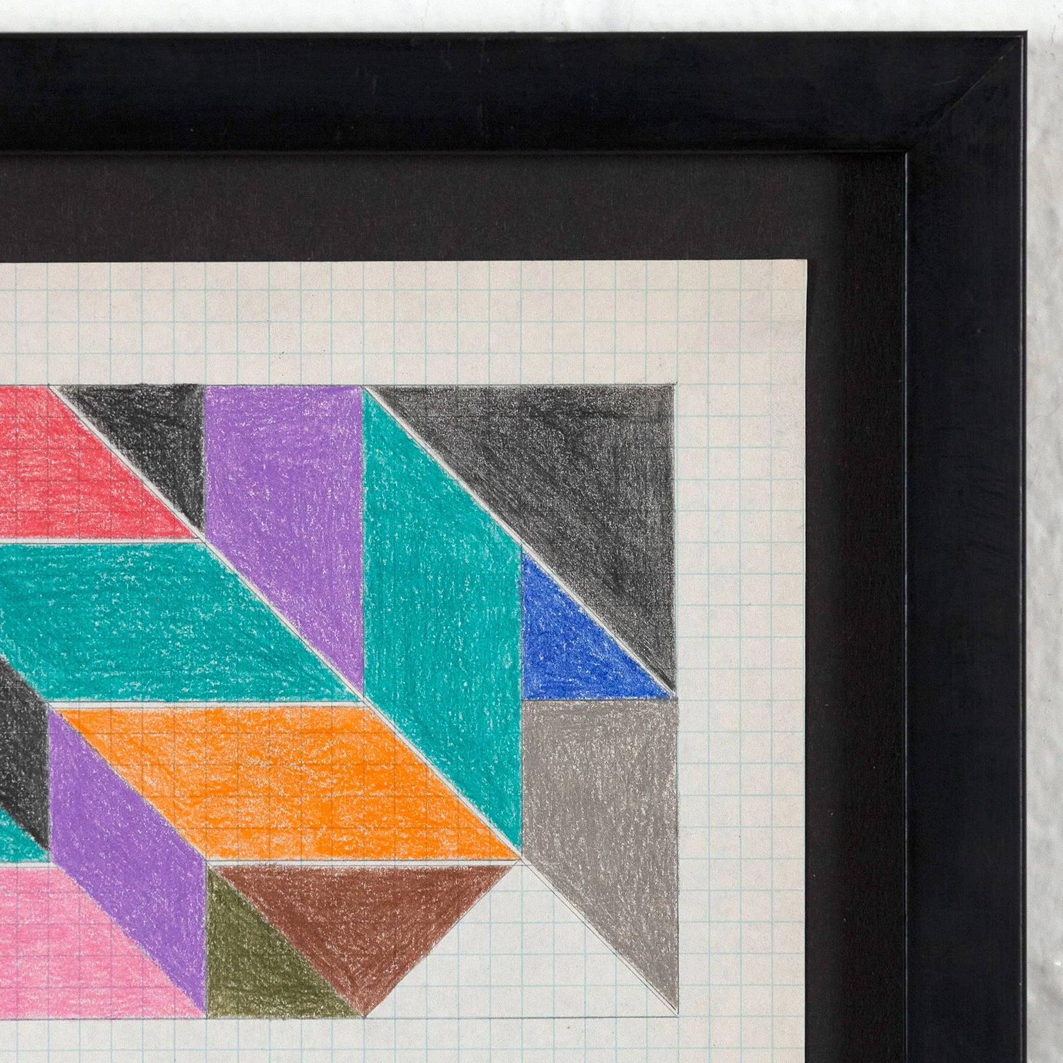 LARRY ZOX "MOSAIC" DRAWING, 1966 - Image 8
