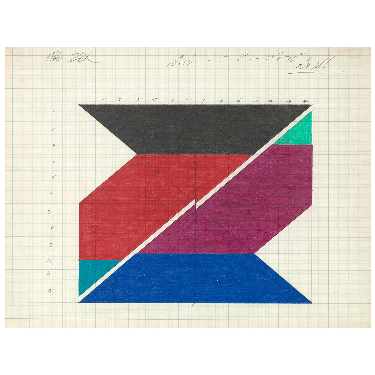 LARRY ZOX "UNTITLED (PUSH)", 1966 - Image 3