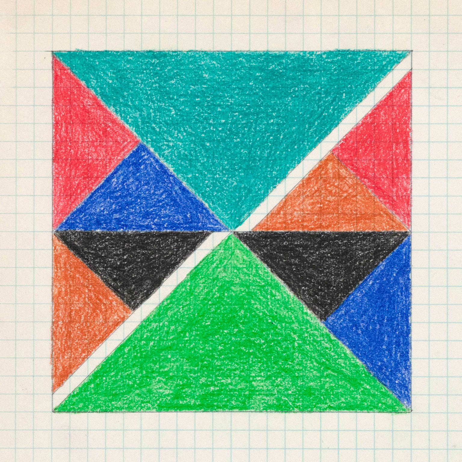 LARRY ZOX "TEAL TOP" DRAWING, 1966 - Image 4