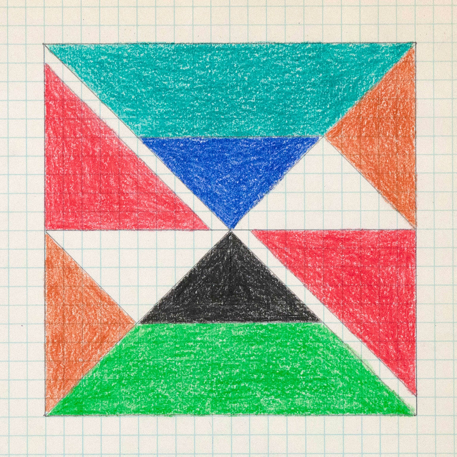 LARRY ZOX "TEAL TOP" DRAWING, 1966 - Image 5