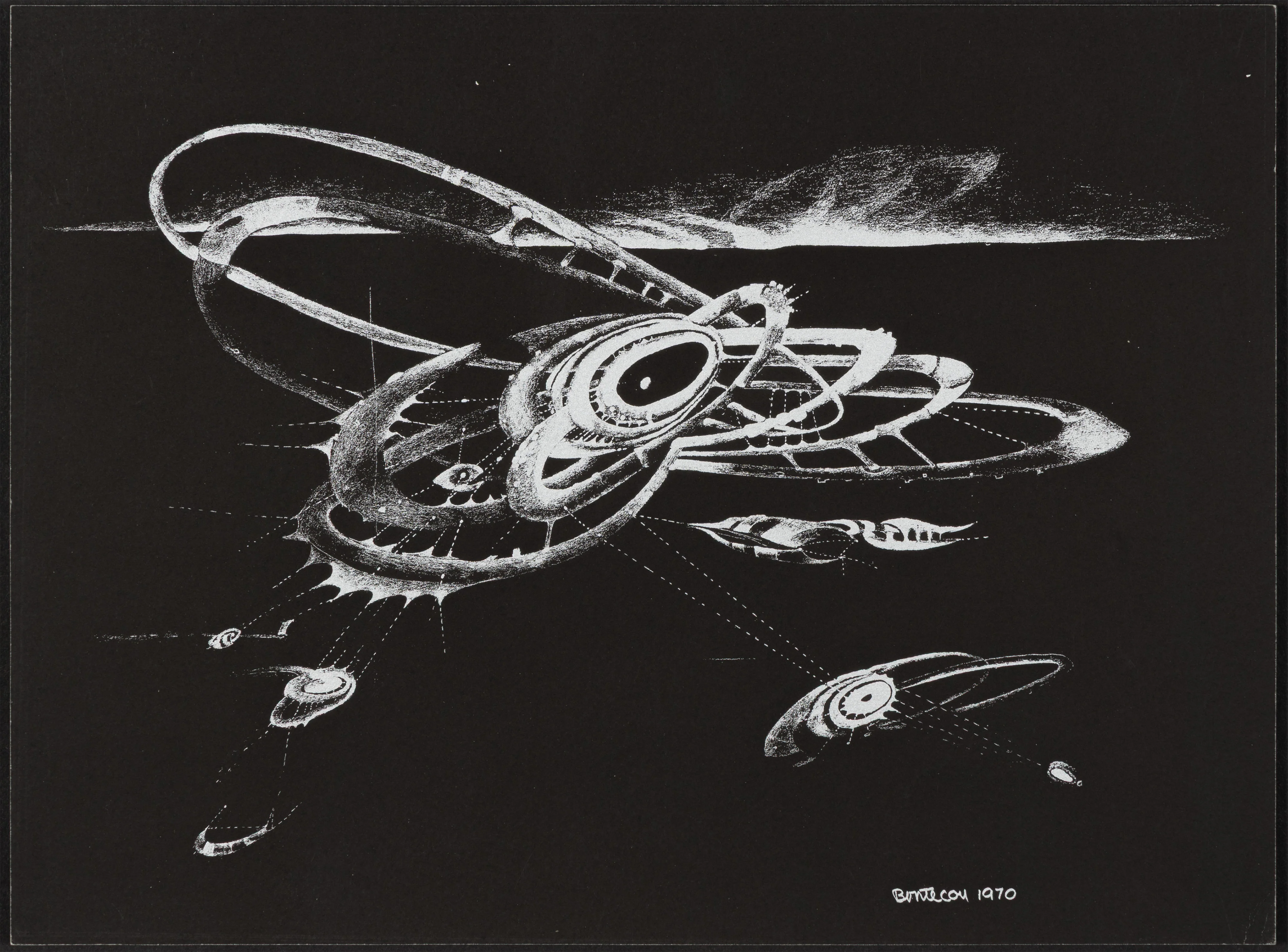 LEE BONTECOU "UNTITLED (STOCKHOLM)" 1970 - Image 15