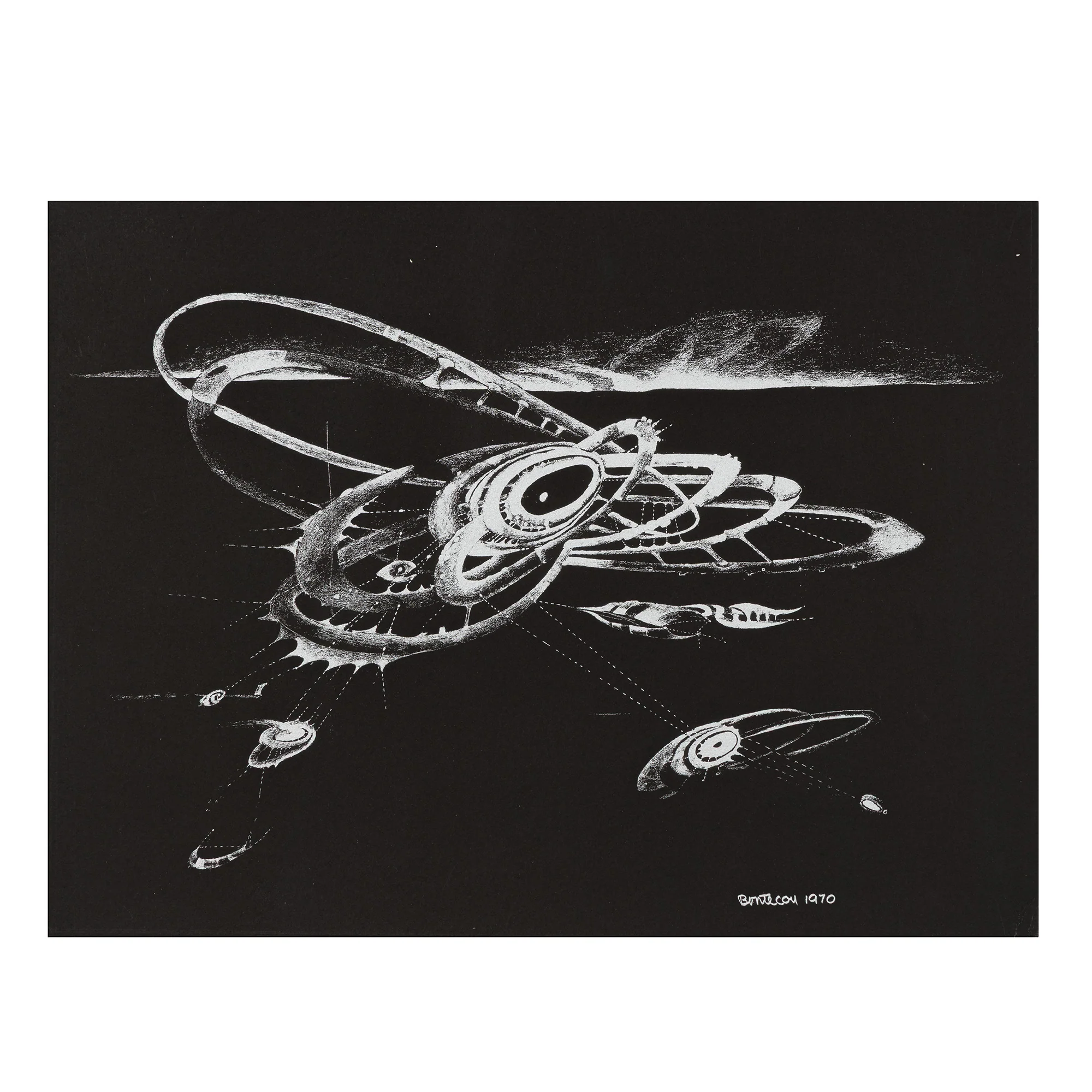 LEE BONTECOU "UNTITLED (STOCKHOLM)" 1970 - Image 3