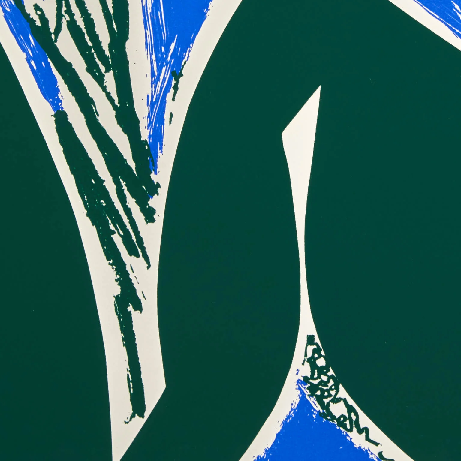 LEE KRASNER "FREE SPACE - BLUE" SCREENPRINT, 1975 - Image 4