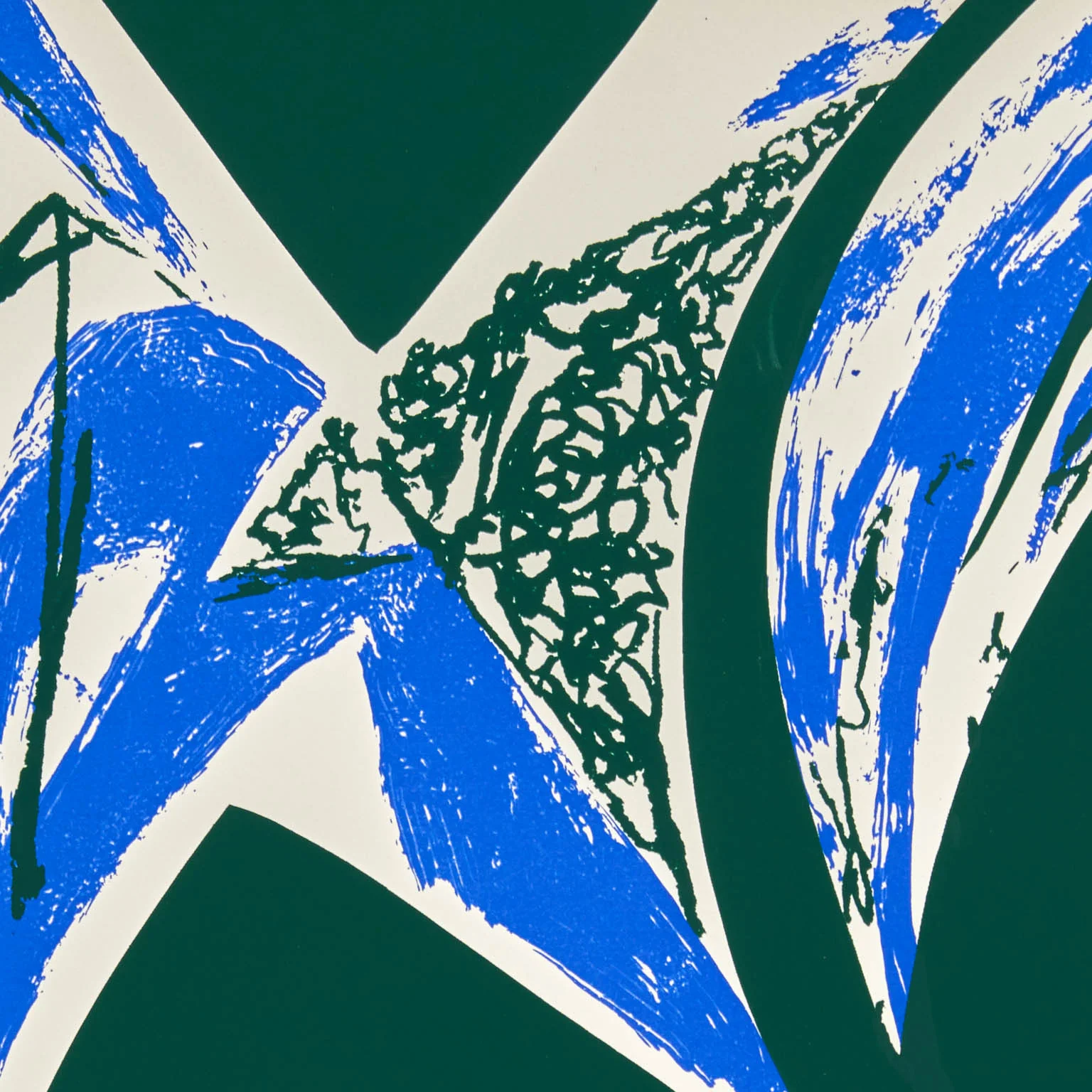 LEE KRASNER "FREE SPACE - BLUE" SCREENPRINT, 1975 - Image 5