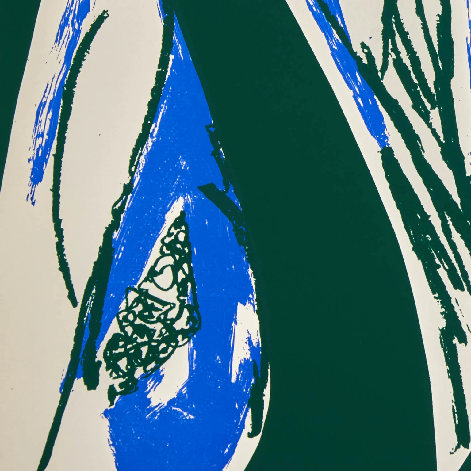 LEE KRASNER "FREE SPACE - BLUE" SCREENPRINT, 1975 - Image 7