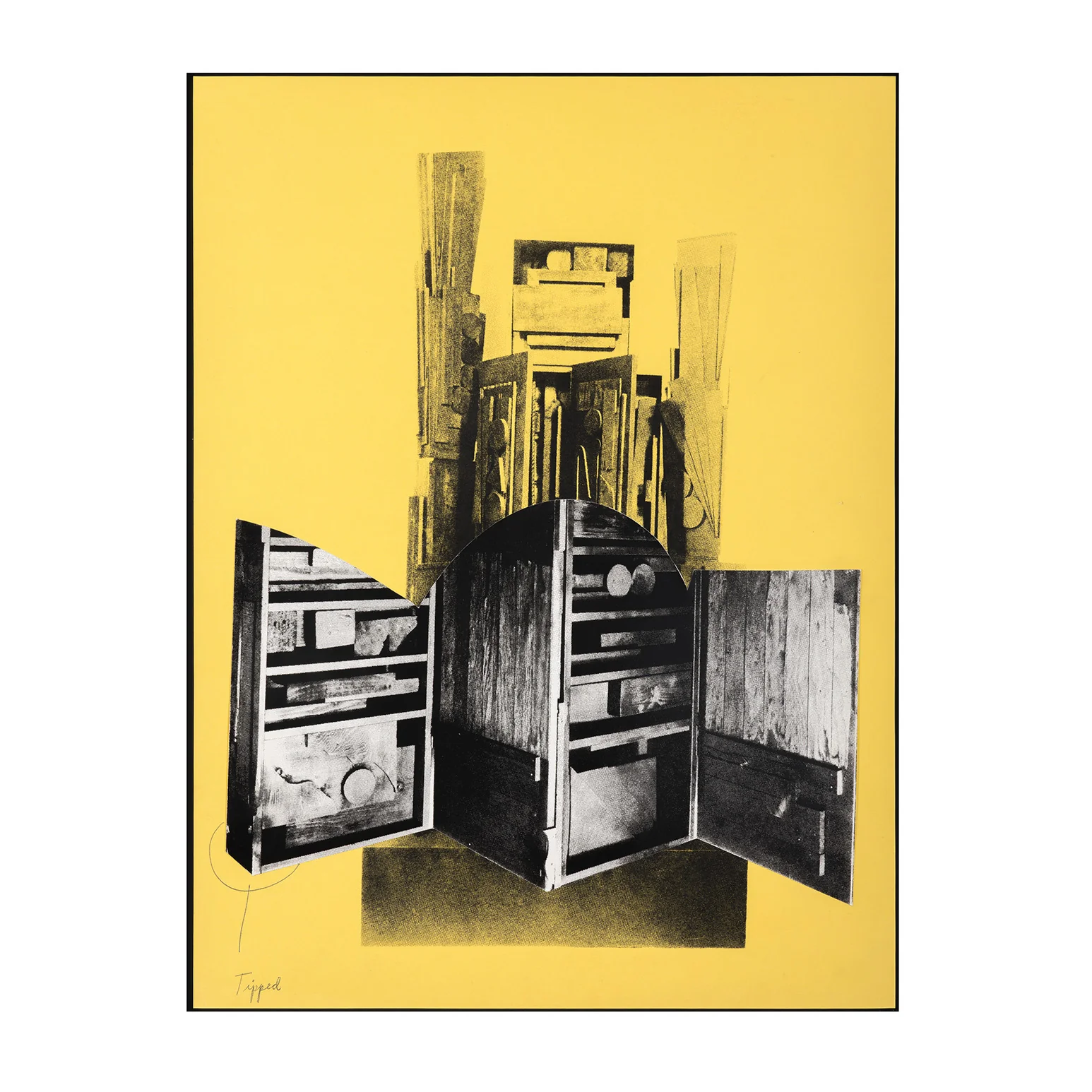 LOUISE NEVELSON "JUMBO" WORKING PROOF LITHO, 1966 - Image 3