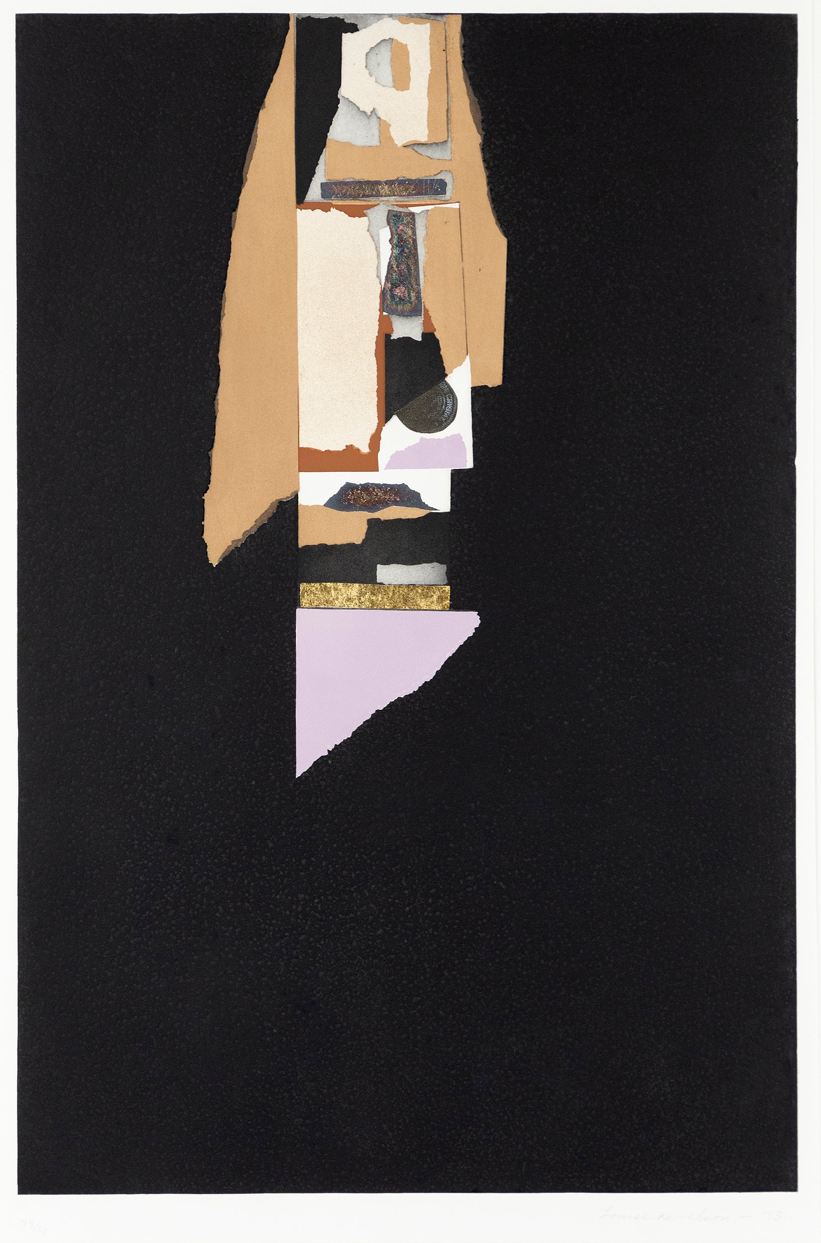 LOUISE NEVELSON "LILAC EDGE" AQUATINT, 1973 - Image 15