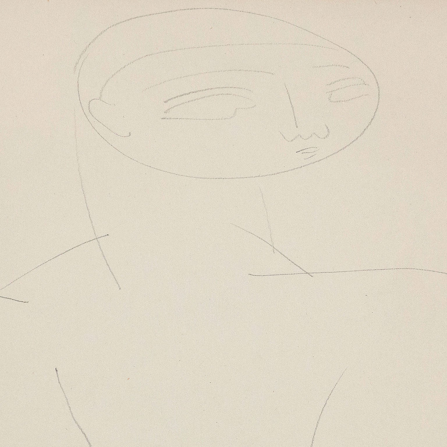 LOUISE NEVELSON "MALE NUDE" DRAWING, 1932 - Image 6