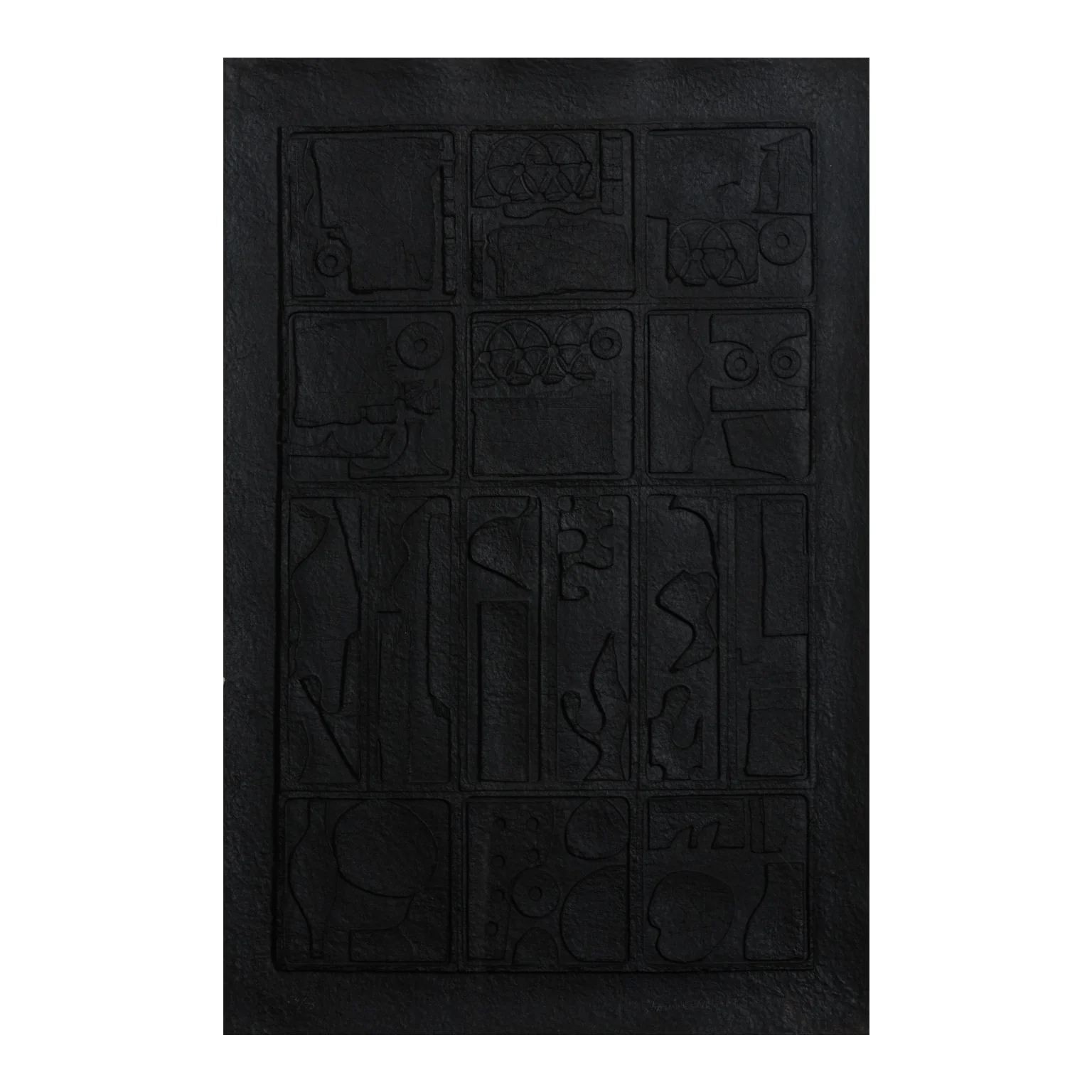 LOUISE NEVELSON "MOON GARDEN" CAST PAPER RELIEF, 1976 - Image 3