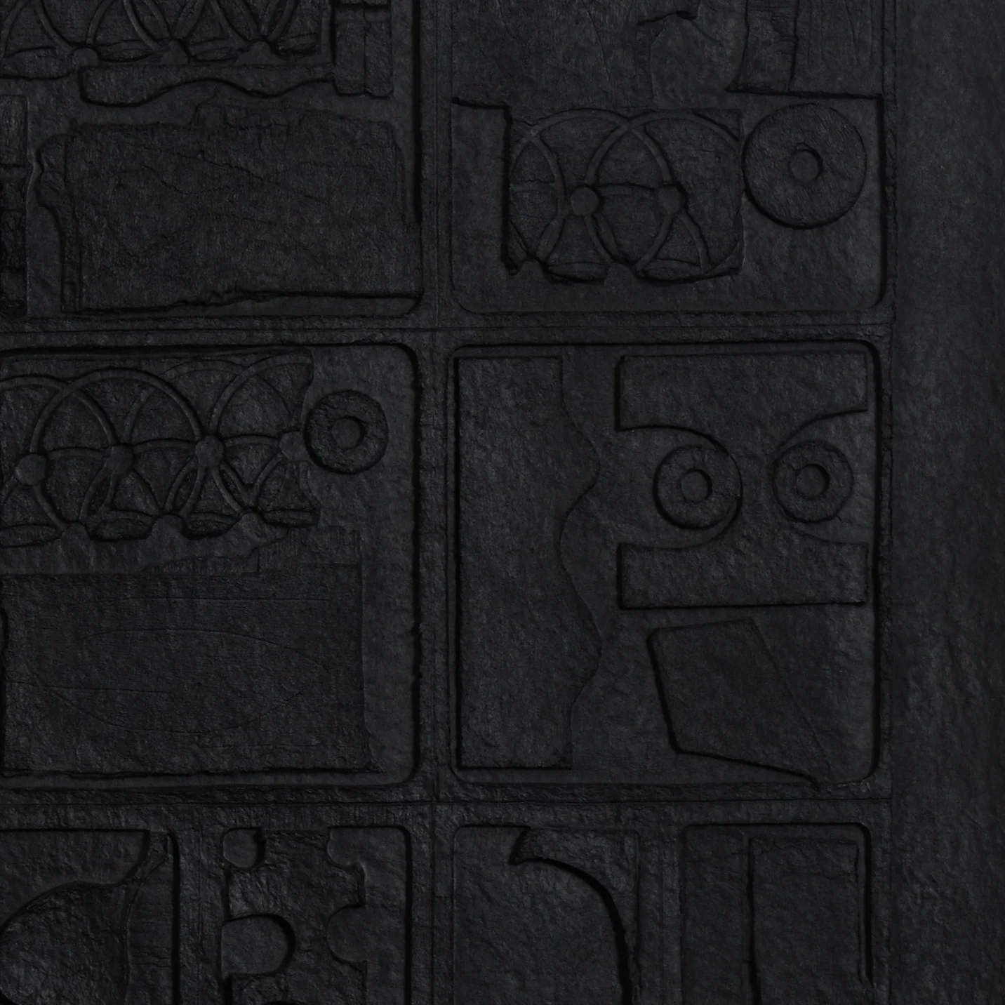 LOUISE NEVELSON "MOON GARDEN" CAST PAPER RELIEF, 1976 - Image 4