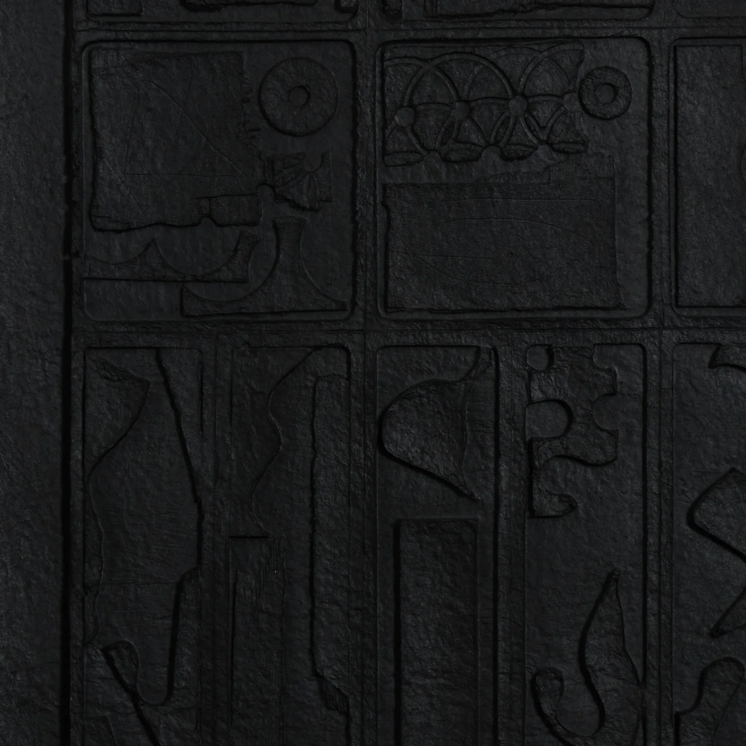 LOUISE NEVELSON "MOON GARDEN" CAST PAPER RELIEF, 1976 - Image 5