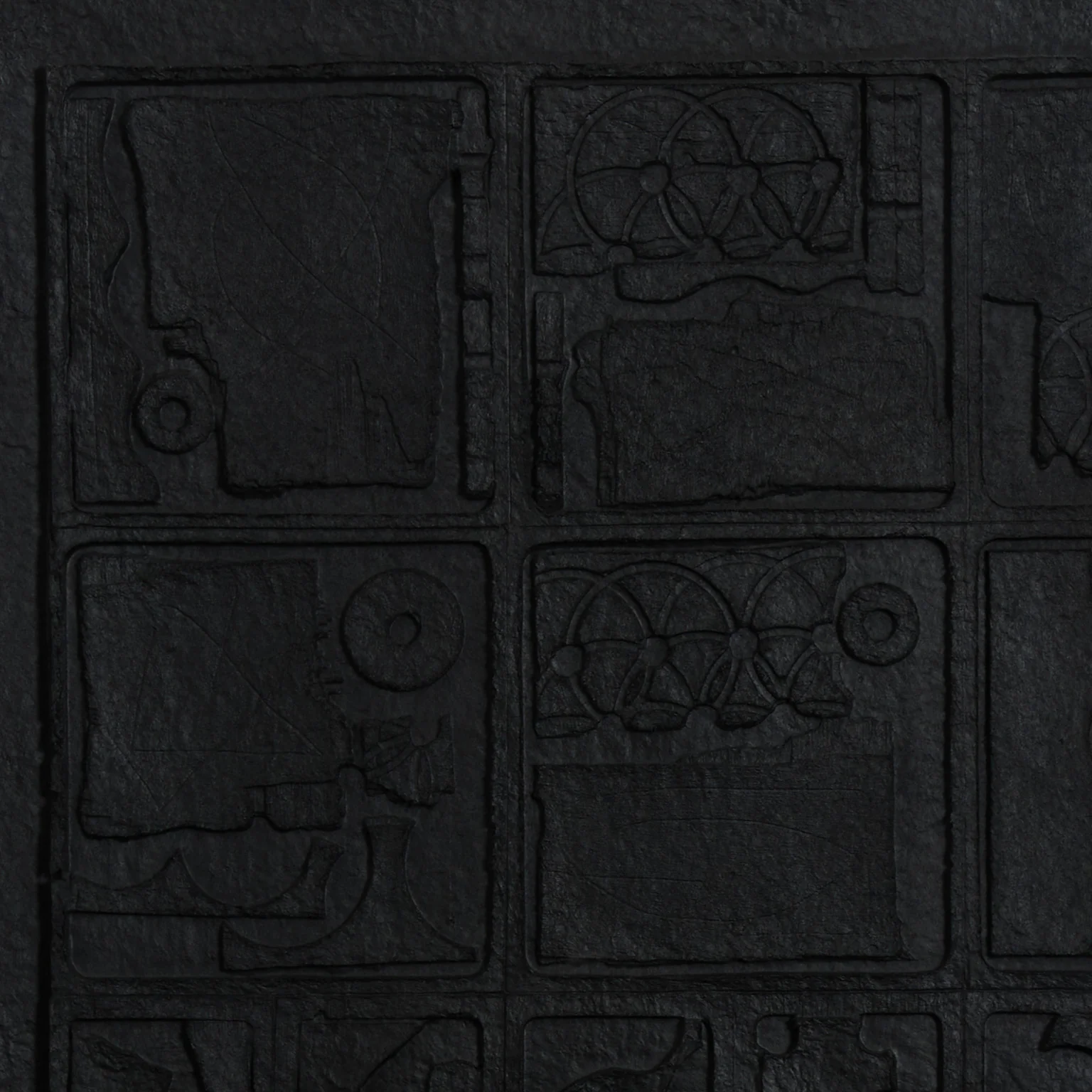 LOUISE NEVELSON "MOON GARDEN" CAST PAPER RELIEF, 1976 - Image 8