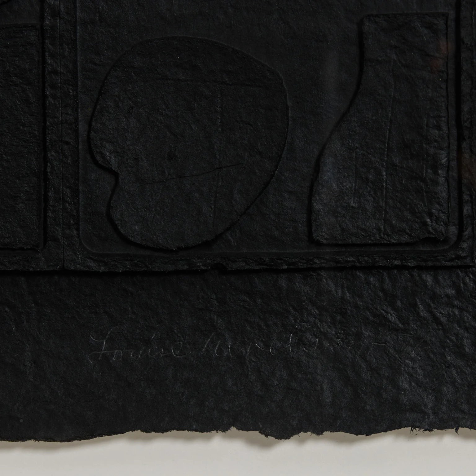 LOUISE NEVELSON "MOON GARDEN" CAST PAPER RELIEF, 1976 - Image 9