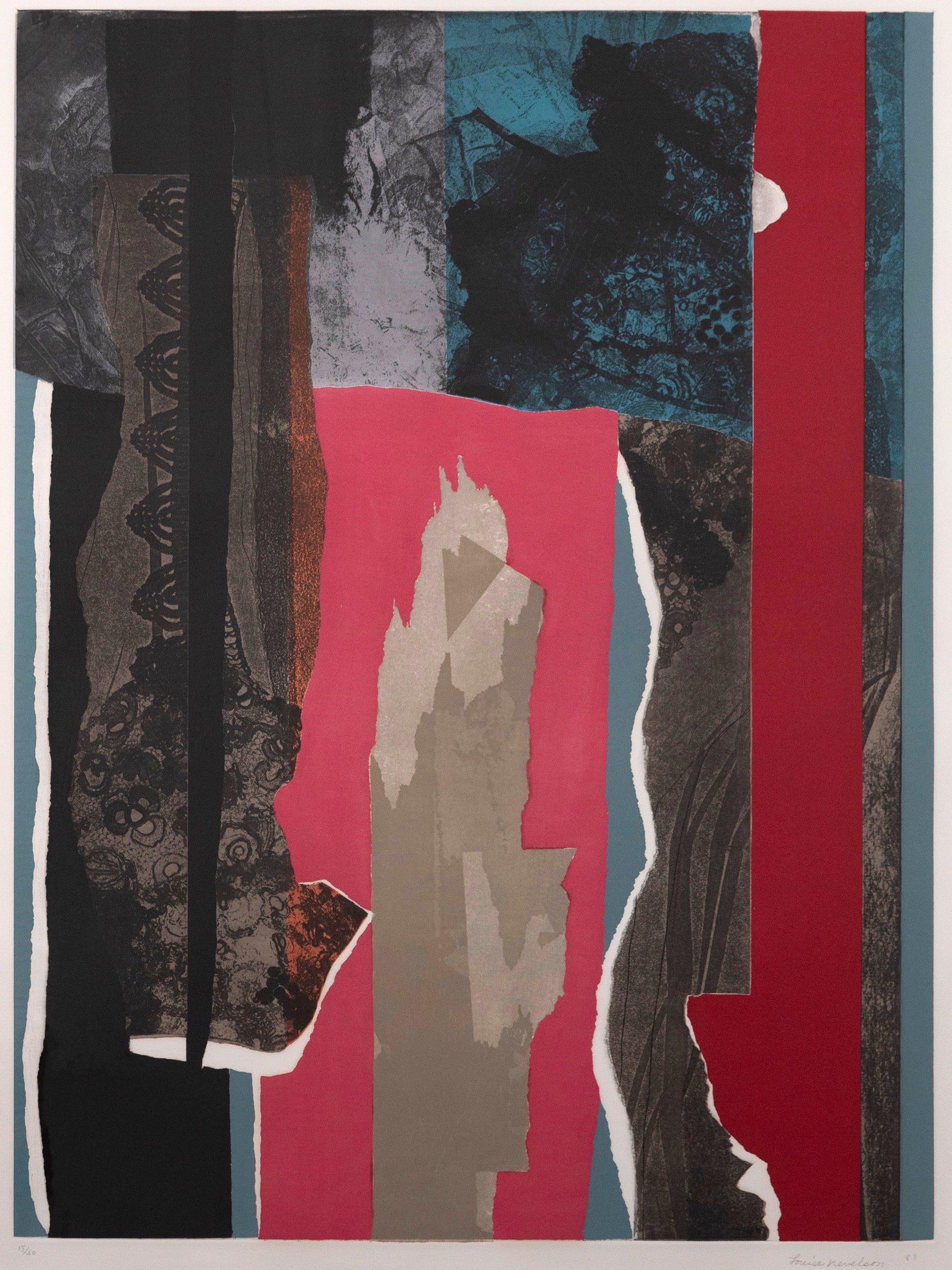 LOUISE NEVELSON "REFLECTIONS III" ETCHING, 1983 - Image 12