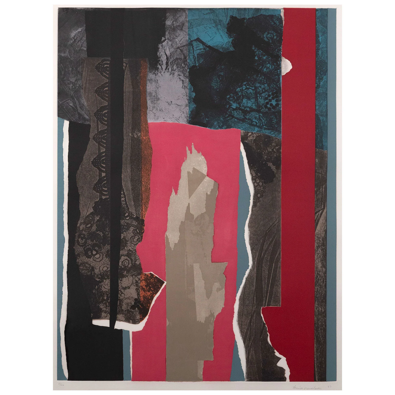 LOUISE NEVELSON "REFLECTIONS III" ETCHING, 1983 - Image 3