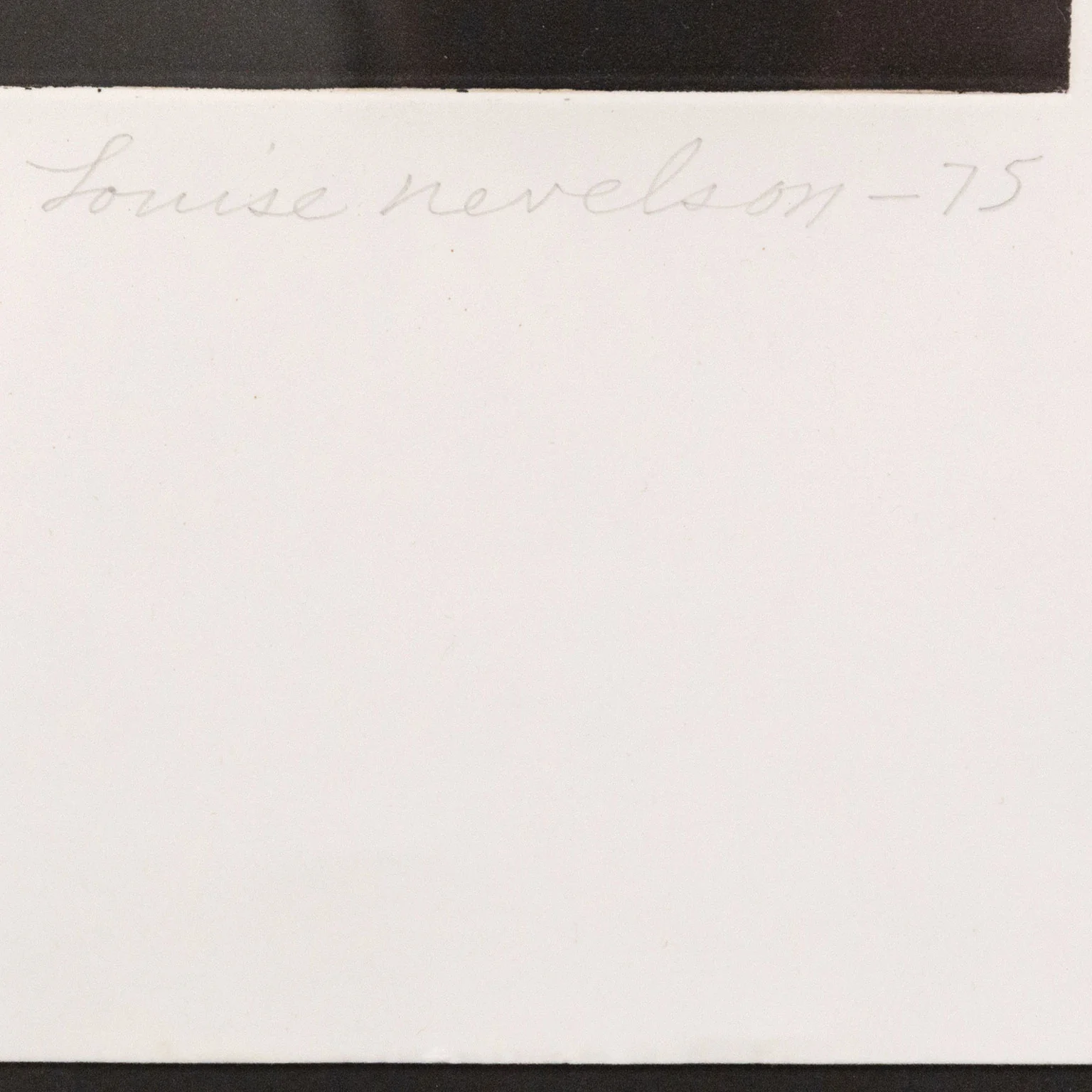 LOUISE NEVELSON “ROMAN BLACK” 1975 - Image 9