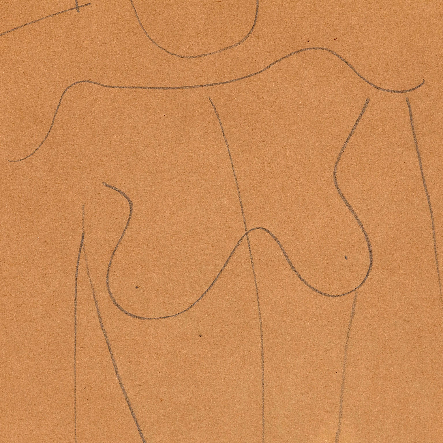 LOUISE NEVELSON "SEATED FEMALE NUDE" DRAWING, c. 1930 - Image 6