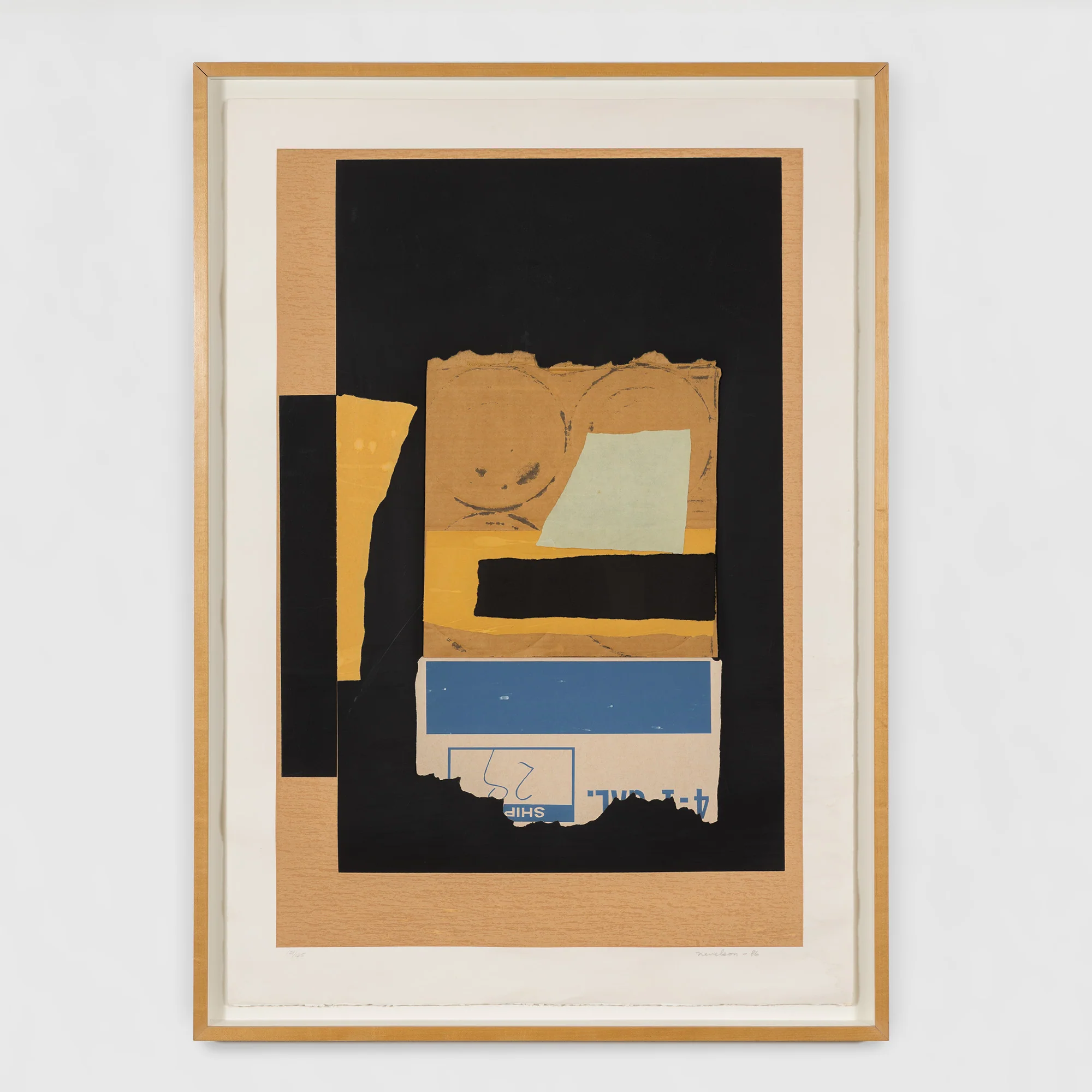 LOUISE NEVELSON "SOLITUDE" SCREENPRINT & COLLAGE, 1986 - Image 2