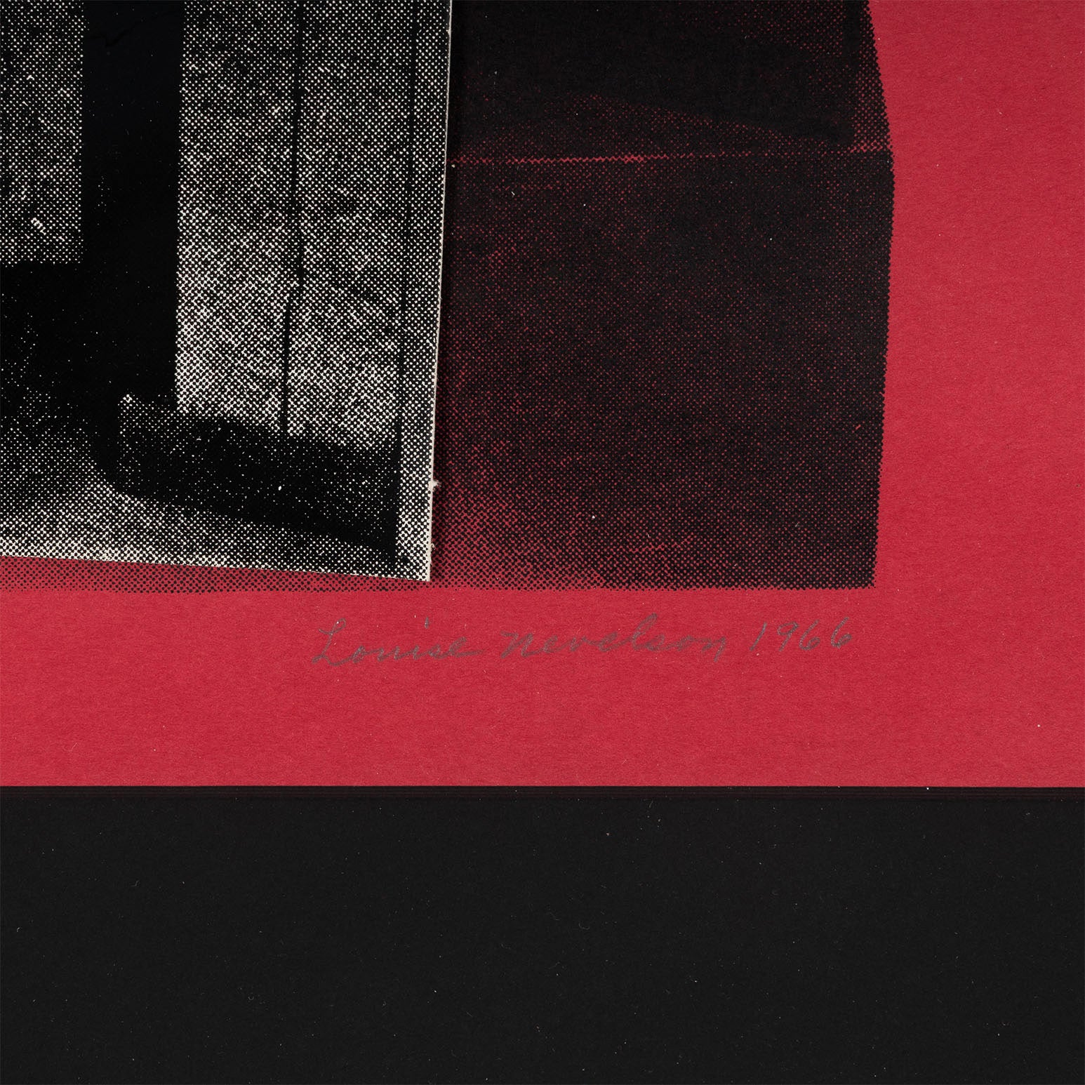 LOUISE NEVELSON "THE DRUM" SCREENPRINT / COLLAGE, 1966 - Image 11