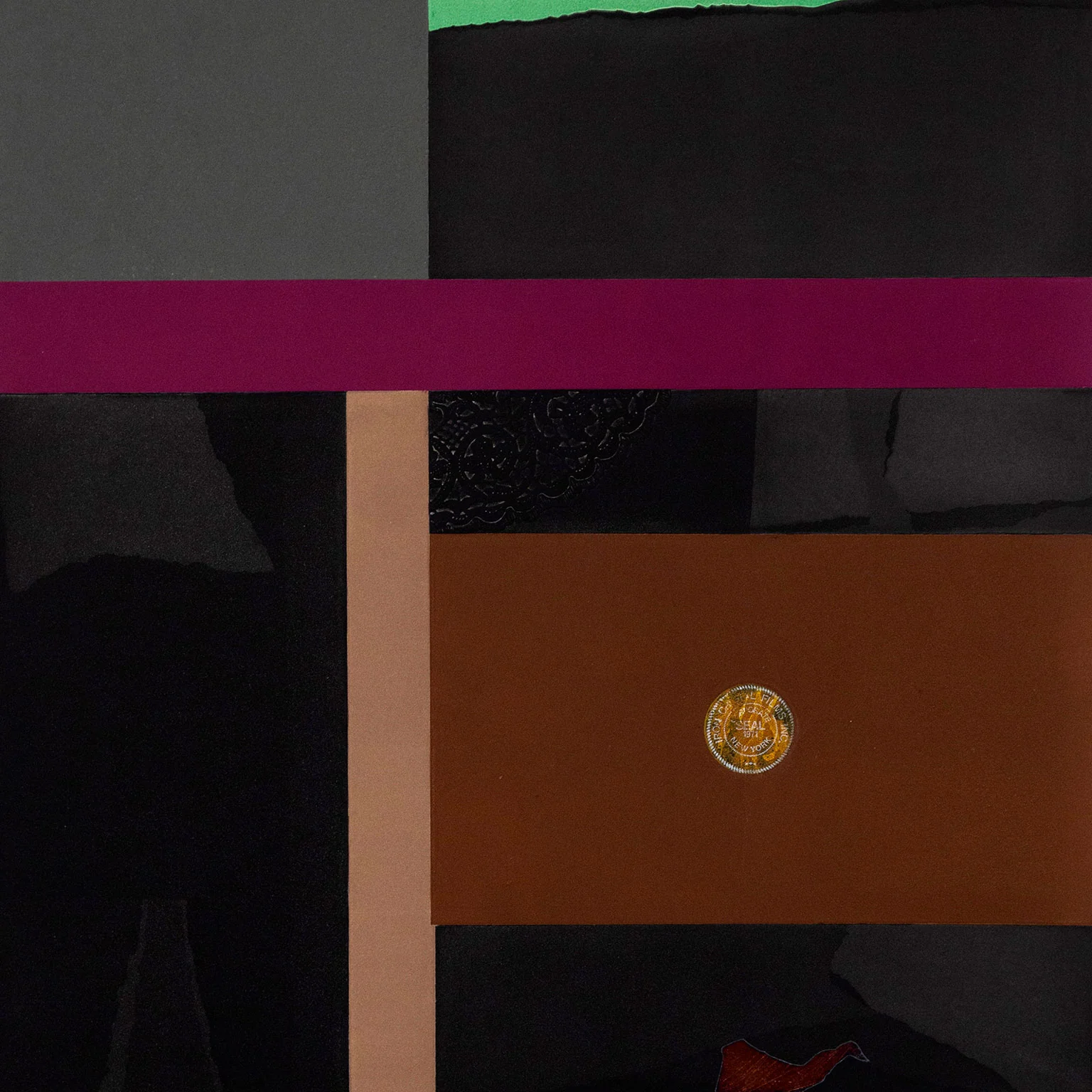 LOUISE NEVELSON "PURPLE STRIPE" AQUATINT, 1973 - Image 4