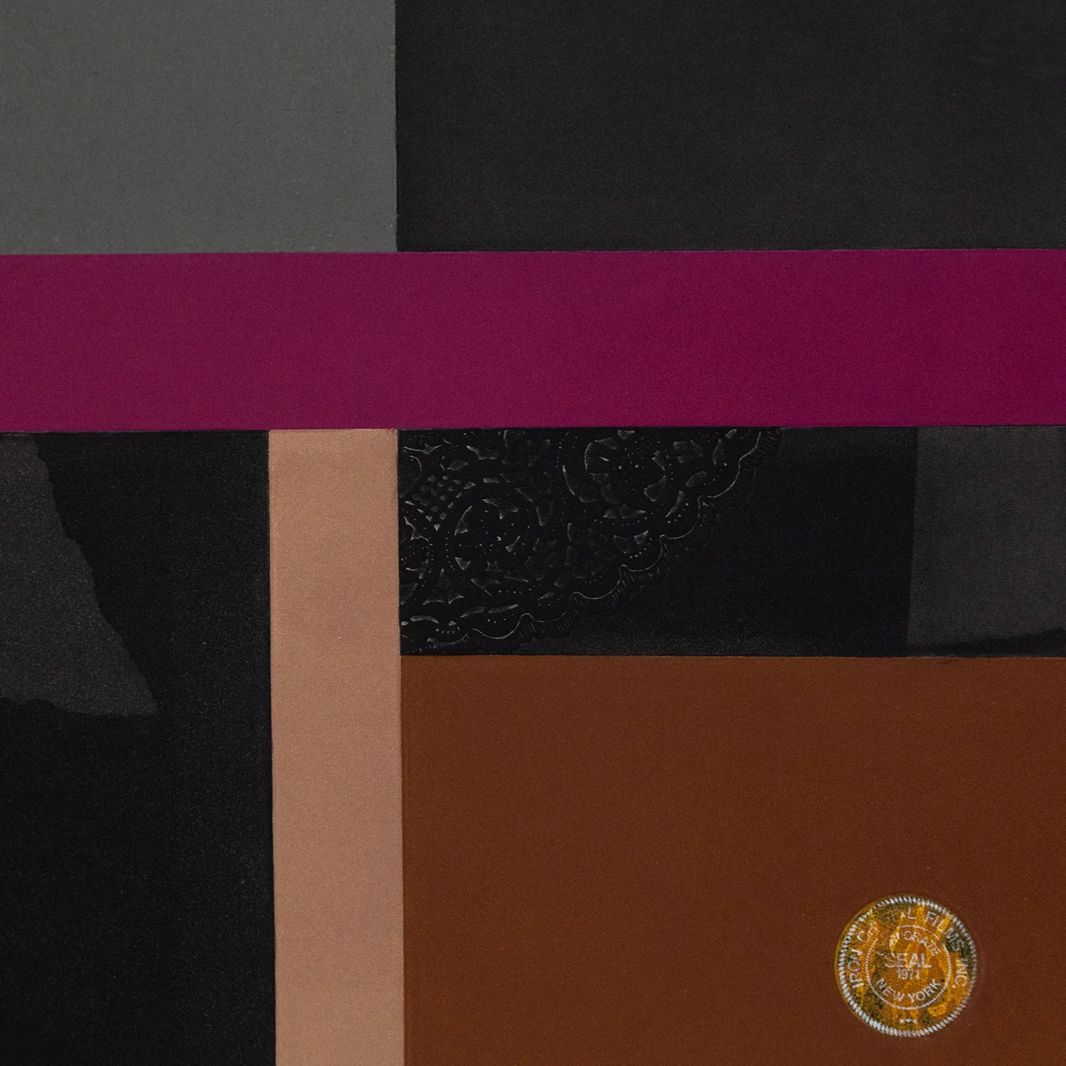 LOUISE NEVELSON "PURPLE STRIPE" AQUATINT, 1973 - Image 8