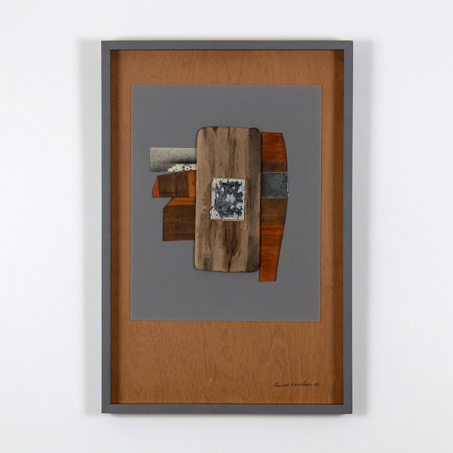LOUISE NEVELSON "UNTITLED" COLLAGE, 1983 - Image 2
