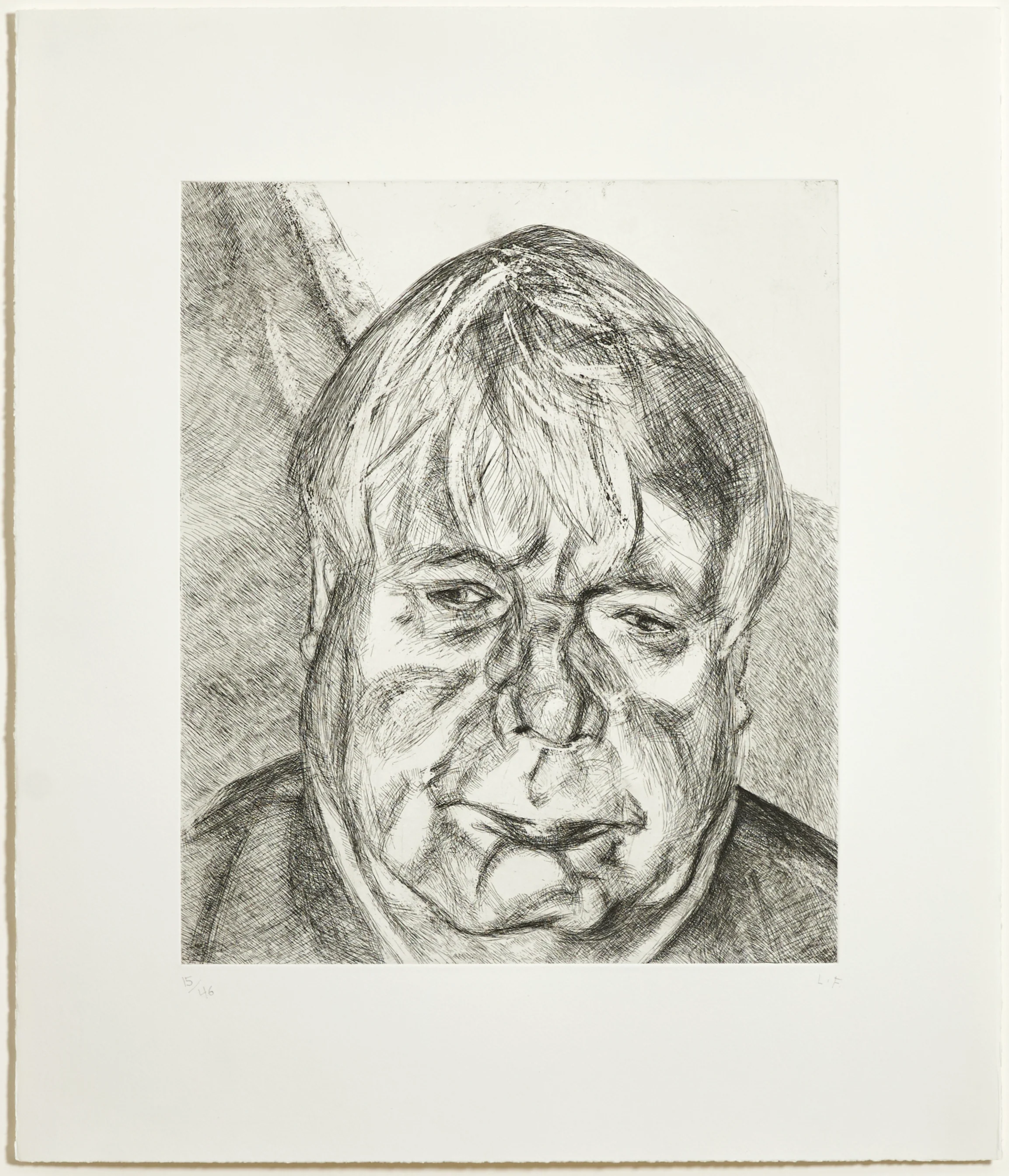 LUCIAN FREUD "DONEGAL MAN" ETCHING, 2006 - Image 12