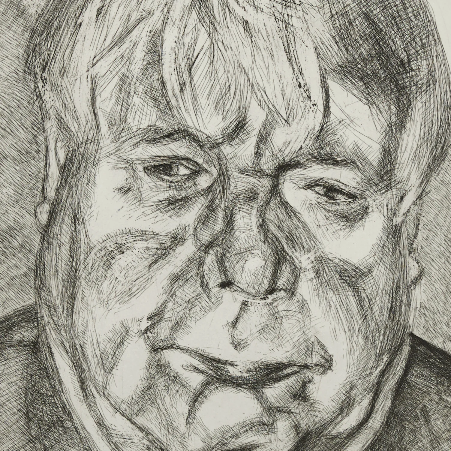 LUCIAN FREUD "DONEGAL MAN" ETCHING, 2006 - Image 5