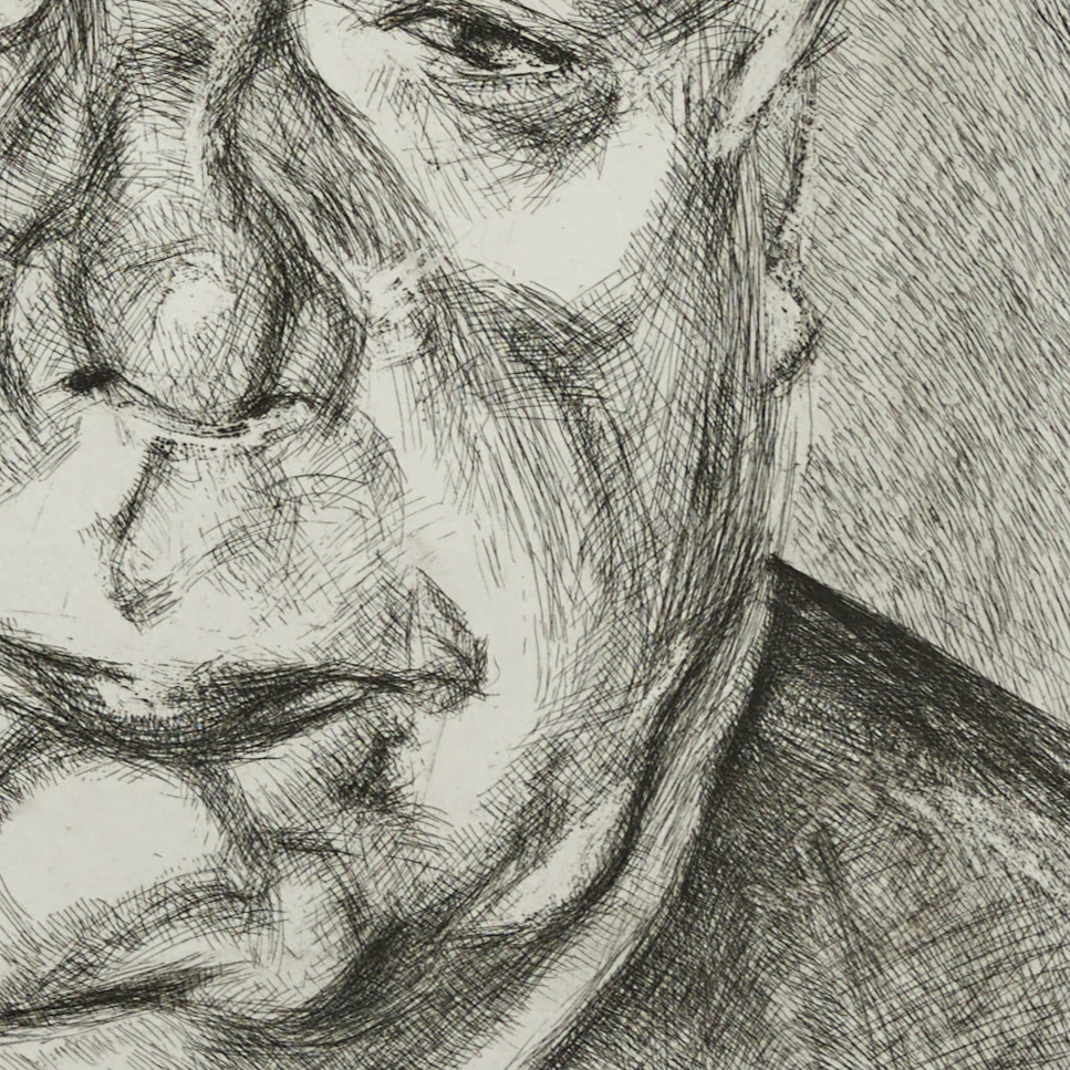 LUCIAN FREUD "DONEGAL MAN" ETCHING, 2006 - Image 7