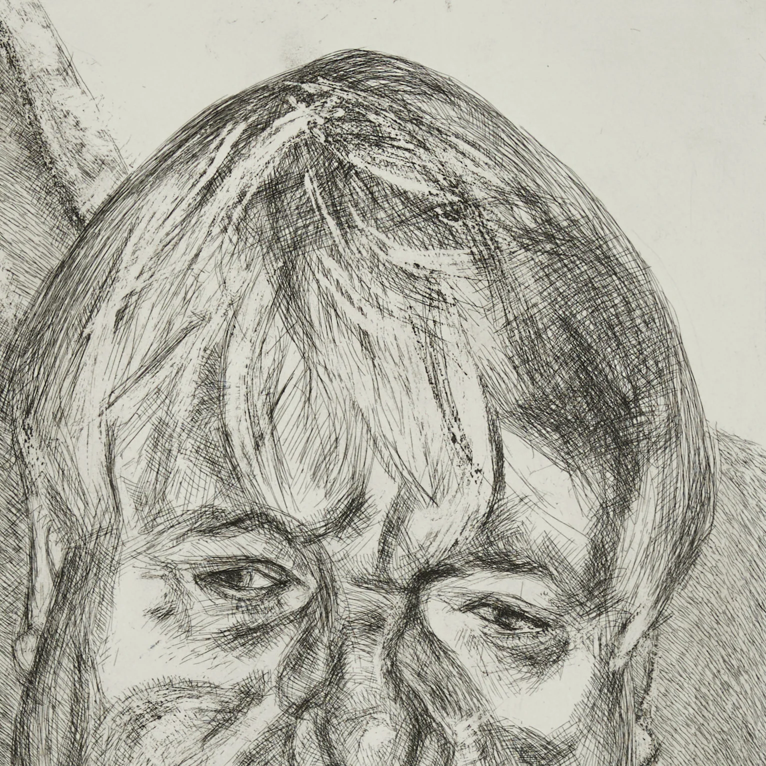 LUCIAN FREUD "DONEGAL MAN" ETCHING, 2006 - Image 8