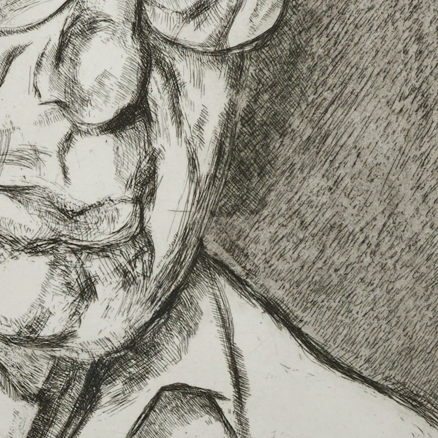 LUCIAN FREUD "THE NEW YORKER" ETCHING, 2006 - Image 8