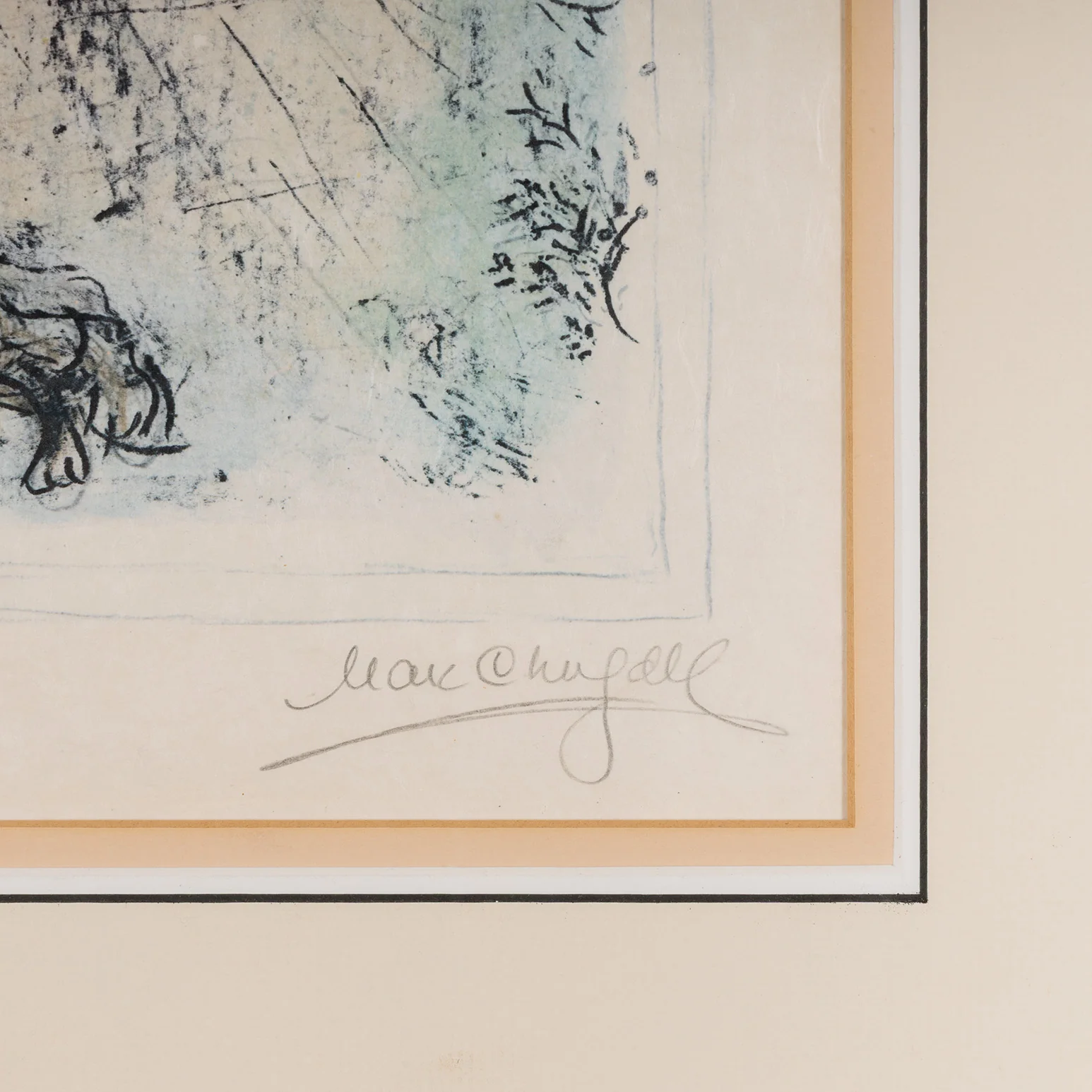 MARC CHAGALL "JACOB'S BLESSING" LITHOGRAPH, 1979 - Image 4