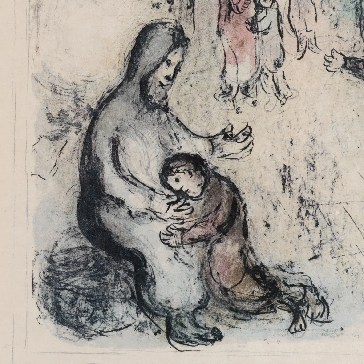 MARC CHAGALL "JACOB'S BLESSING" LITHOGRAPH, 1979 - Image 6