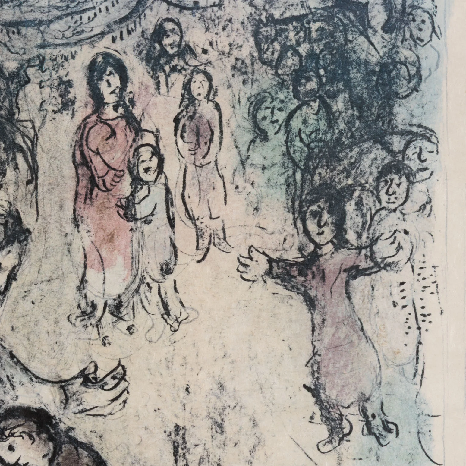 MARC CHAGALL "JACOB'S BLESSING" LITHOGRAPH, 1979 - Image 7