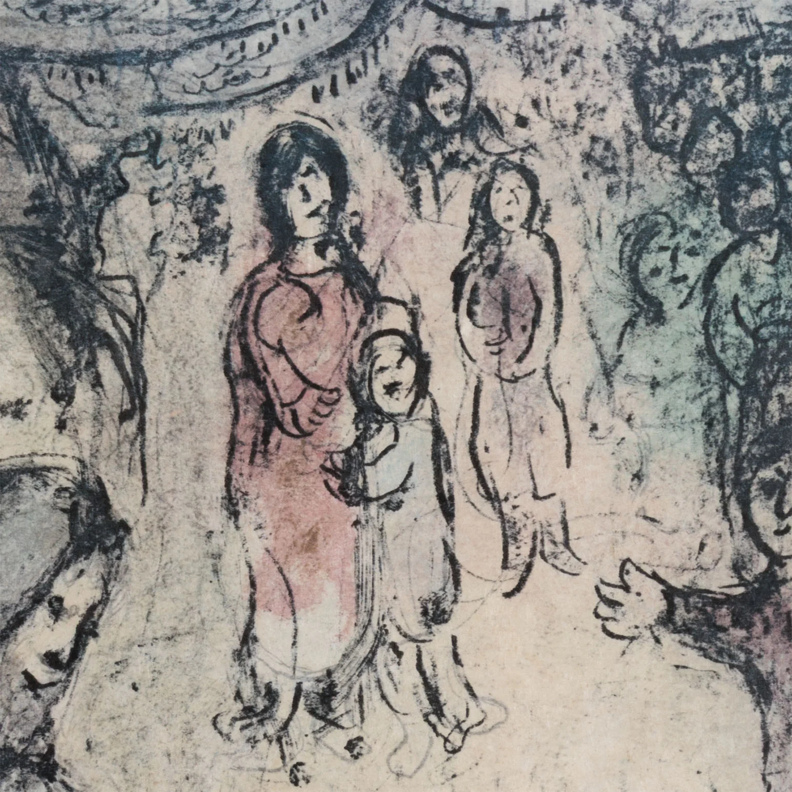 MARC CHAGALL "JACOB'S BLESSING" LITHOGRAPH, 1979 - Image 8