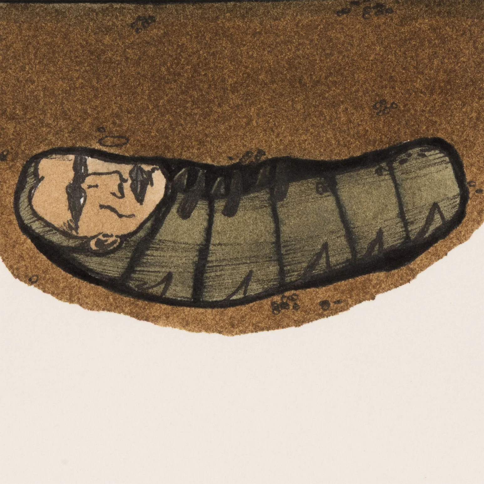 MARCEL DZAMA "OVER/UNDER" WATERCOLOR, 1998 - Image 6