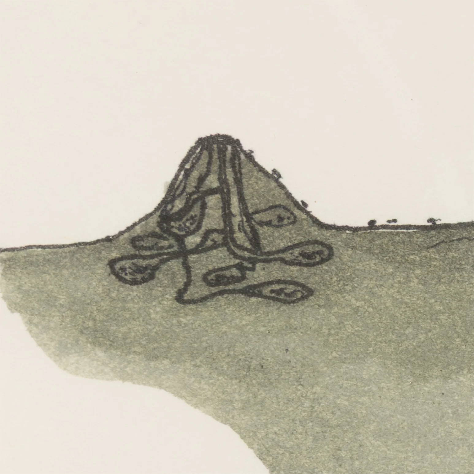 MARCEL DZAMA "SELF-POSSESSION" WATERCOLOR, 1998 - Image 6