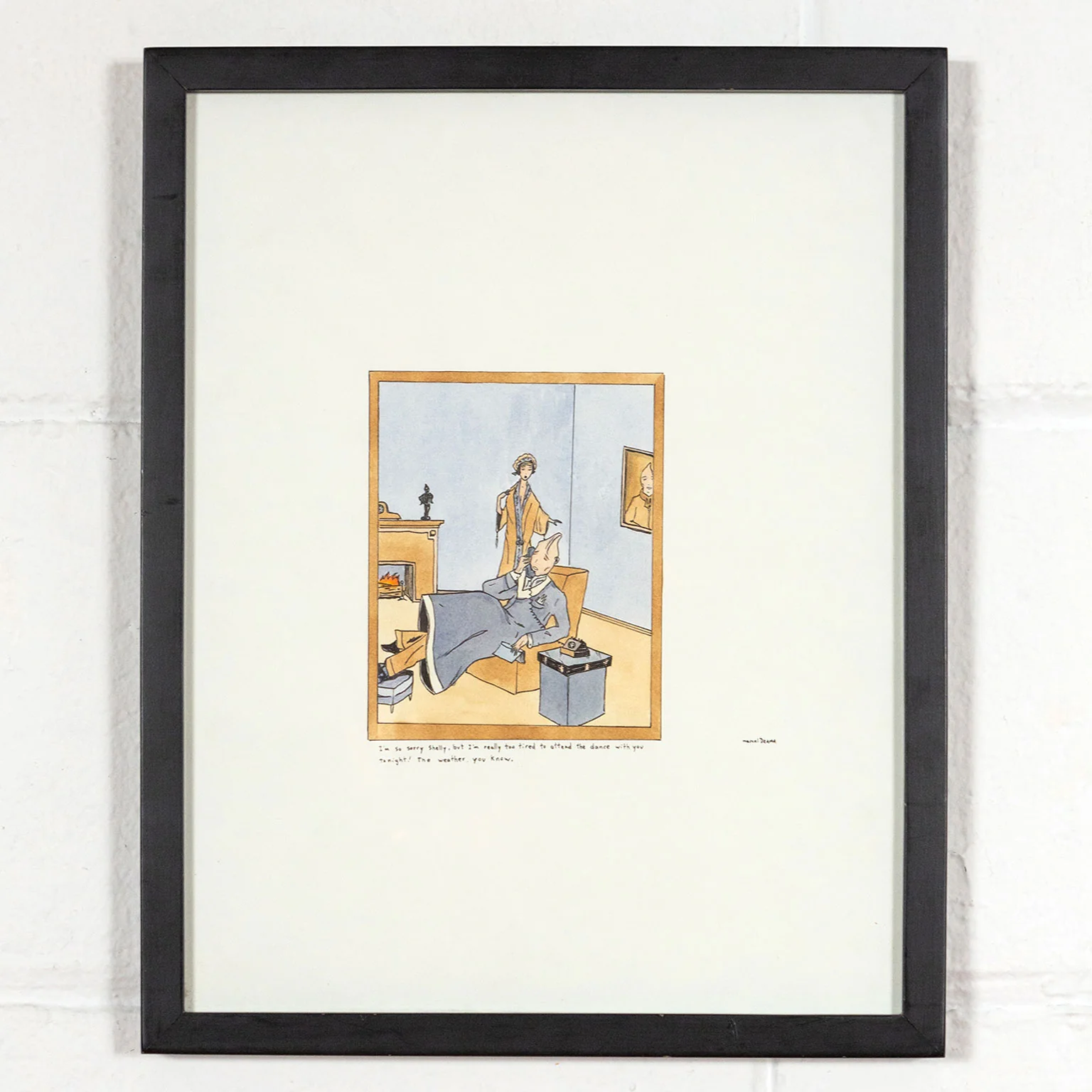 MARCEL DZAMA "TOO TIRED, SHELLY" DRAWING, 2000. - Image 9