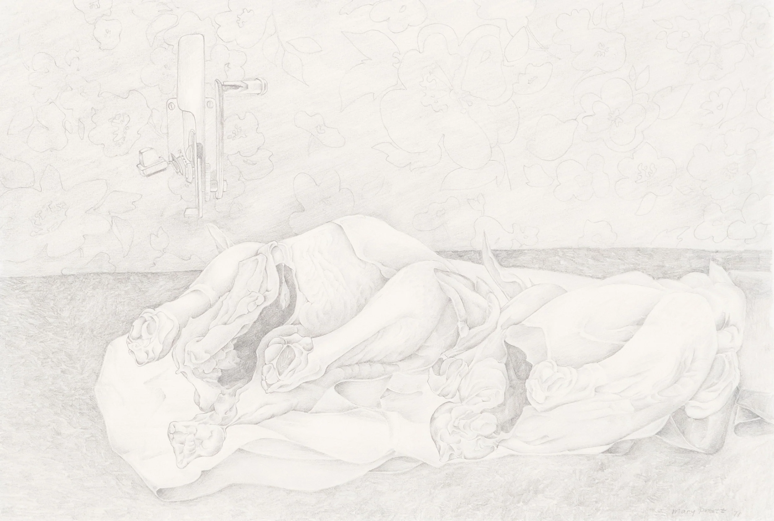 MARY PRATT "EVISCERATED CHICKENS" DRAWING, 1971 - Image 10