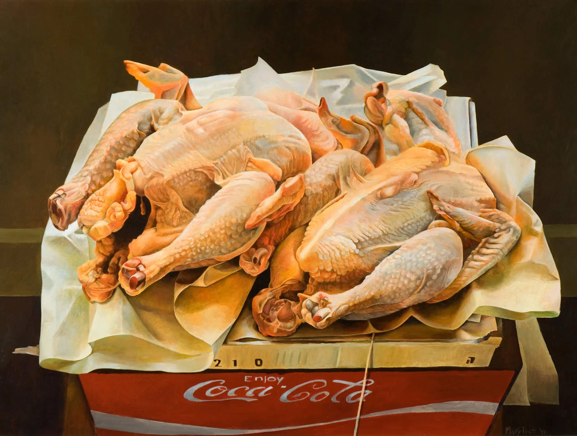 MARY PRATT "EVISCERATED CHICKENS" DRAWING, 1971 - Image 12