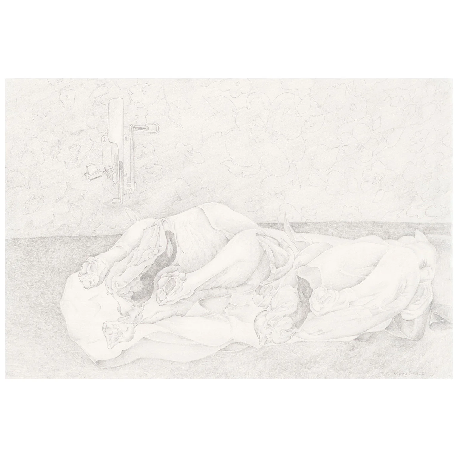 MARY PRATT "EVISCERATED CHICKENS" DRAWING, 1971 - Image 3