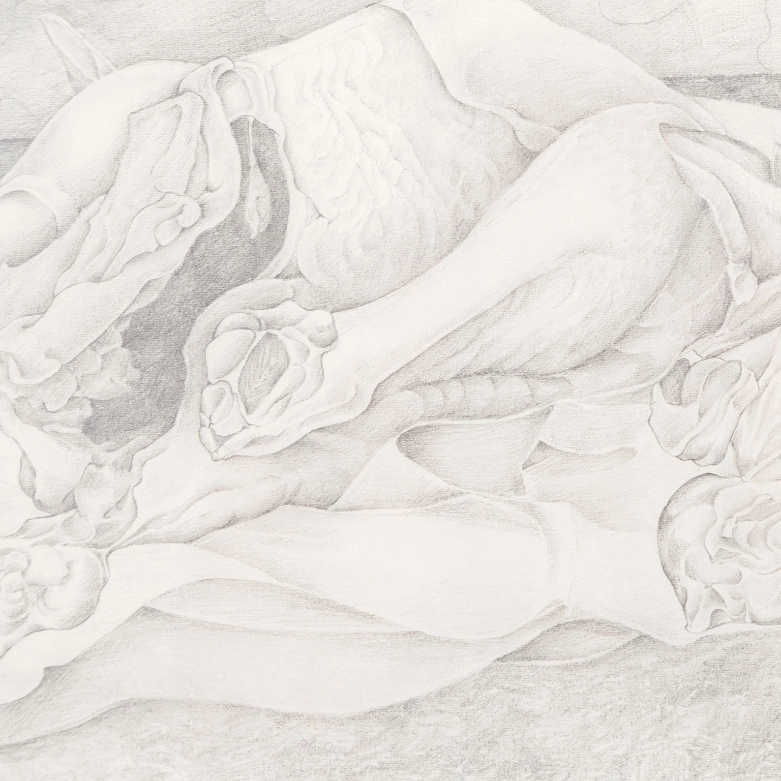 MARY PRATT "EVISCERATED CHICKENS" DRAWING, 1971 - Image 6