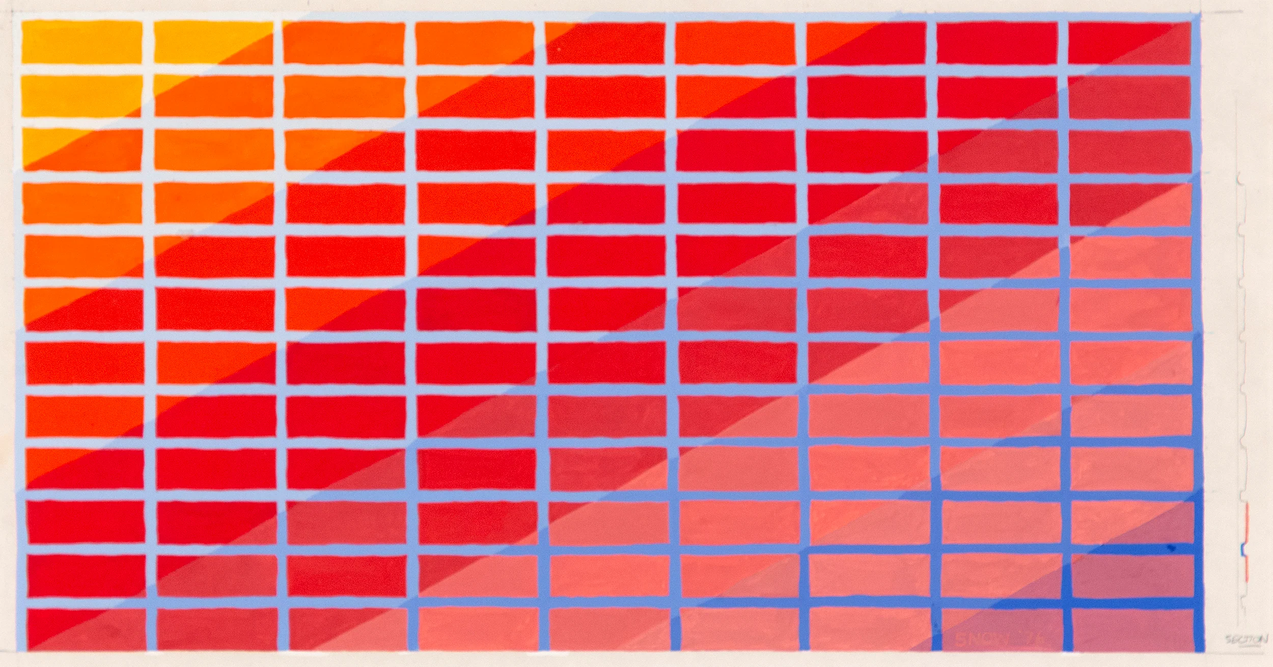 MICHAEL SNOW "TAPESTRY SKETCH" 1977 - Image 10